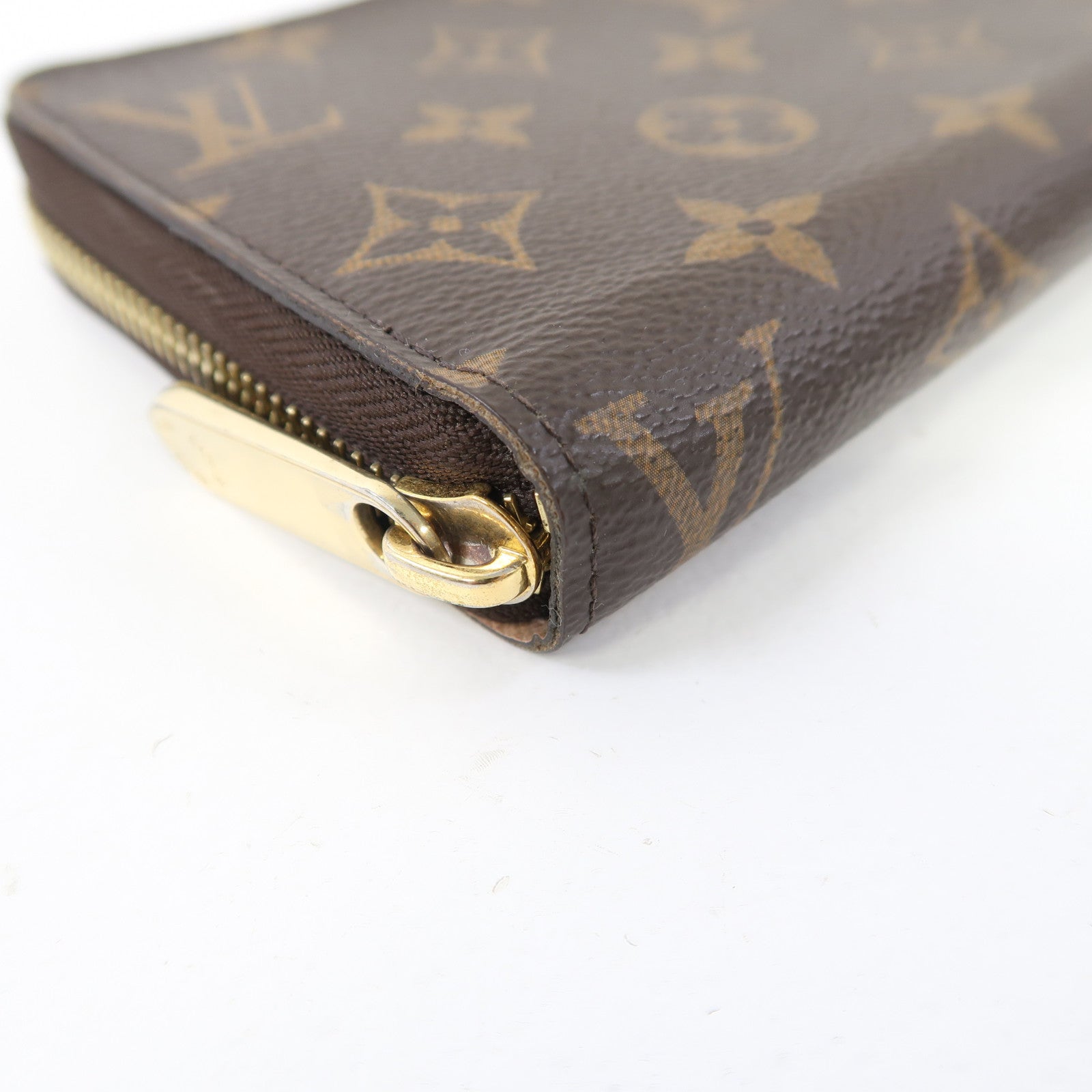 LOUIS VUITTON Monogram Zippy Wallet金扣長錢包啡色