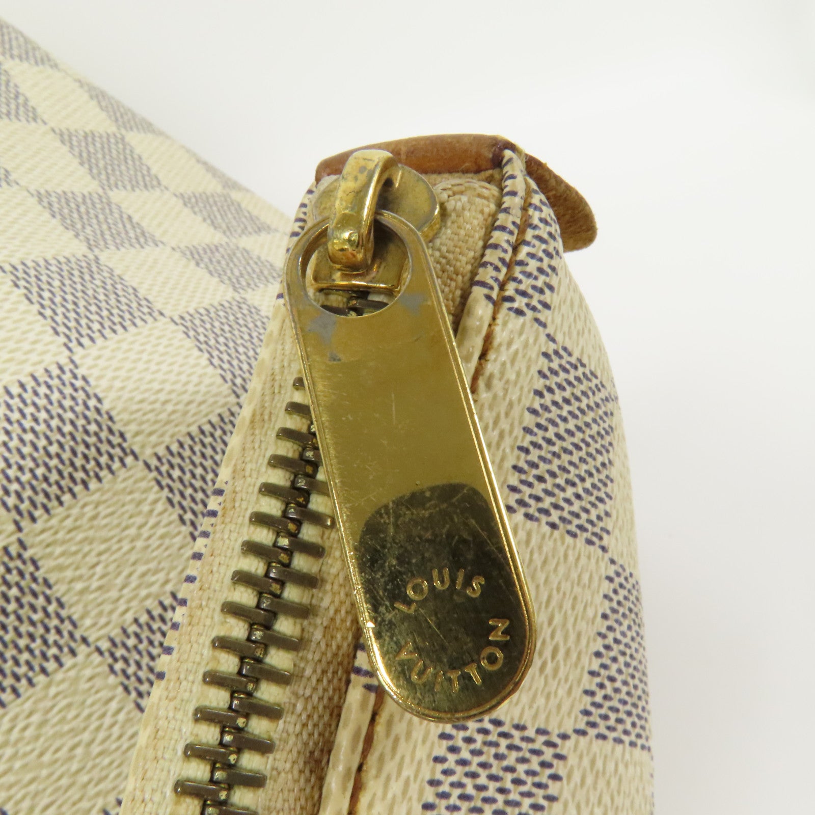 LOUIS VUITTON Damier Azur Totally GM金扣肩背袋