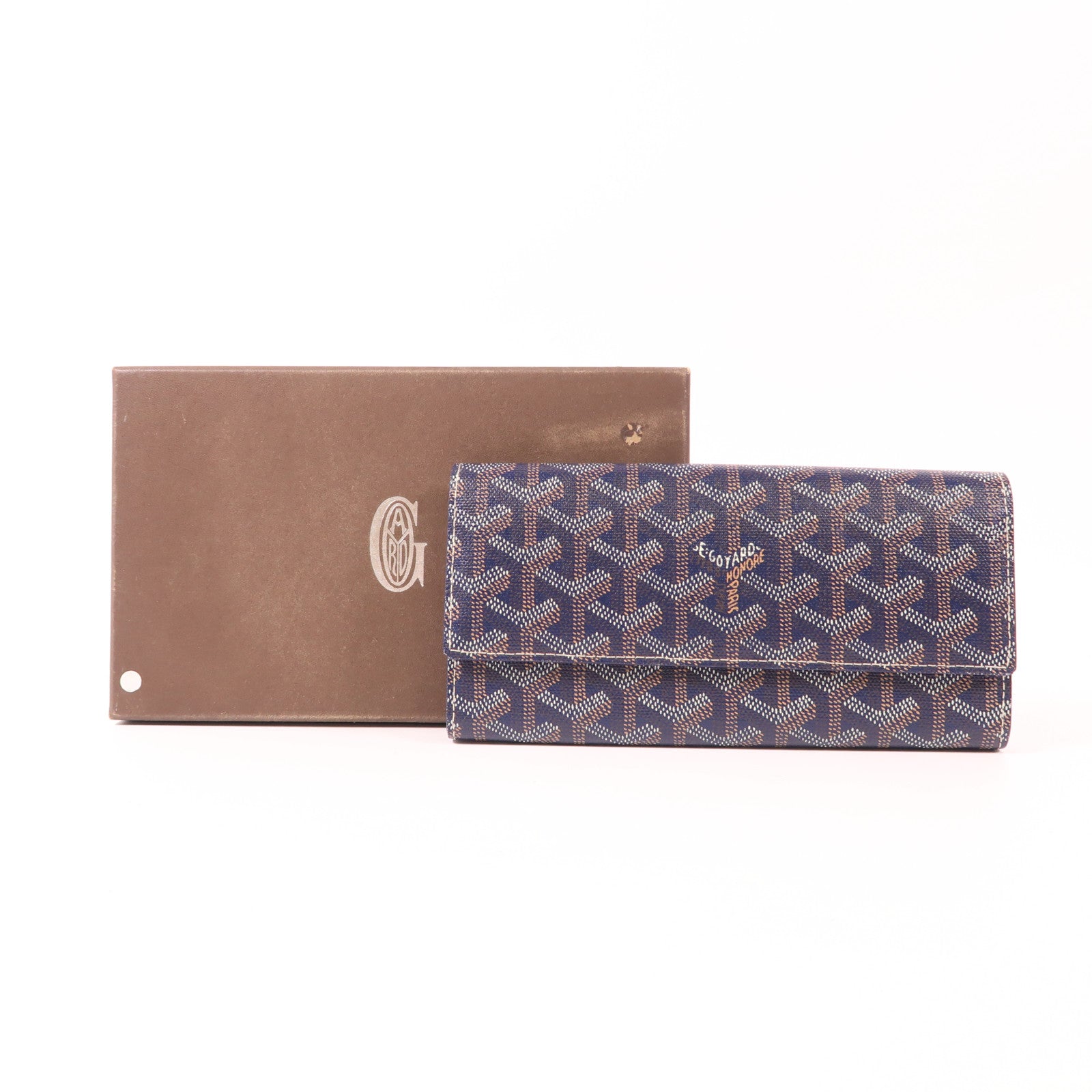 GOYARD 塗層帆布Long Wallet銀扣長錢包