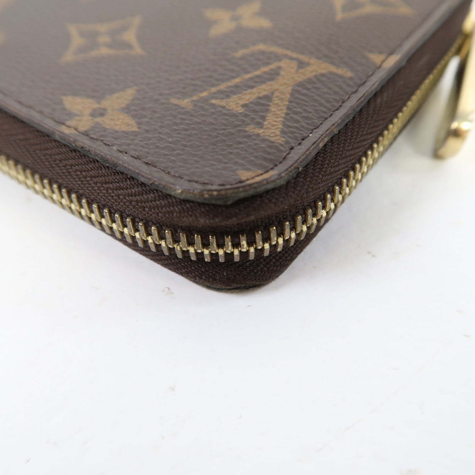 LOUIS VUITTON Monogram Zippy Wallet金扣長錢包啡色