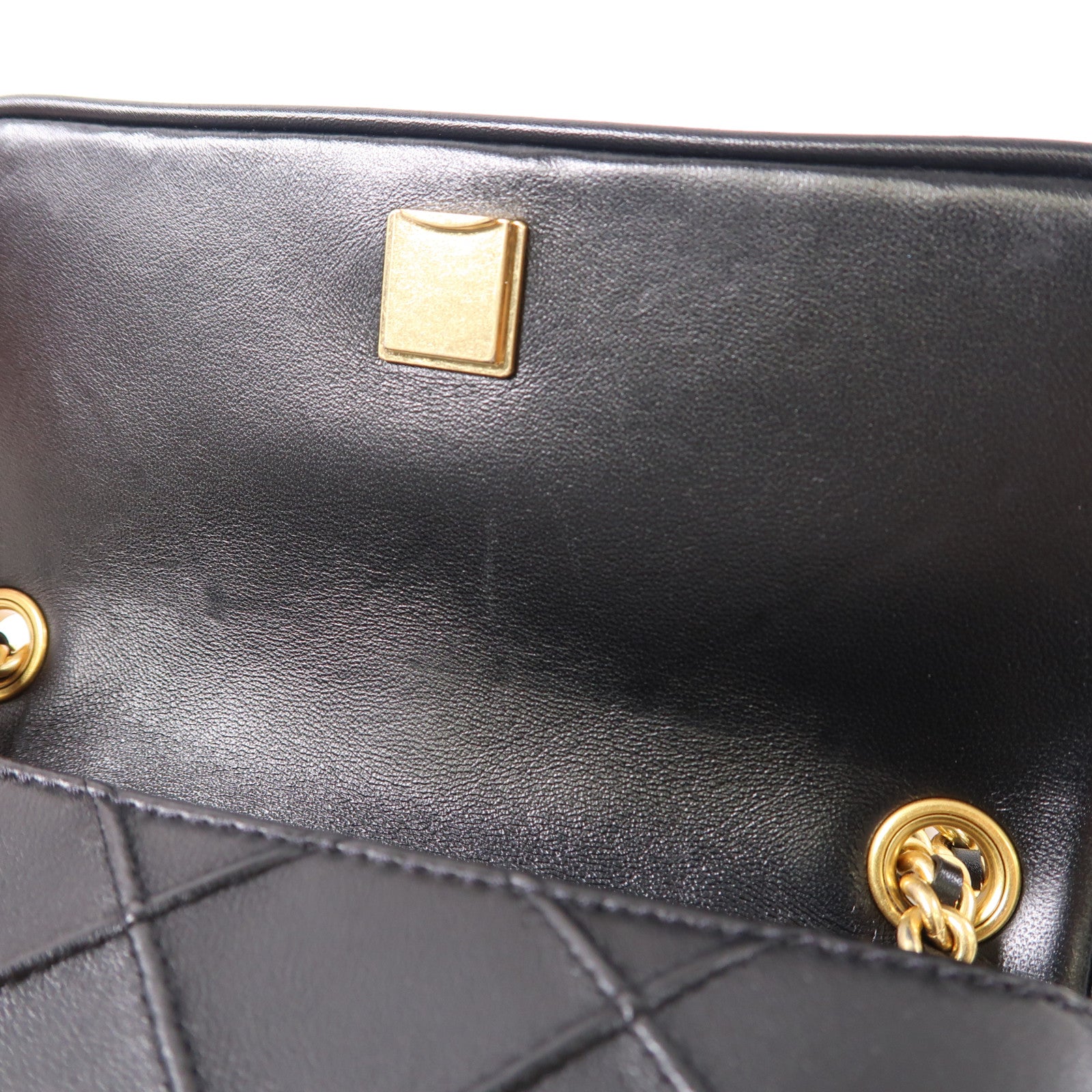 Tory Burch 牛皮皮革Small Fleming Soft Convertible Shoulder金扣鏈帶肩背袋黑色