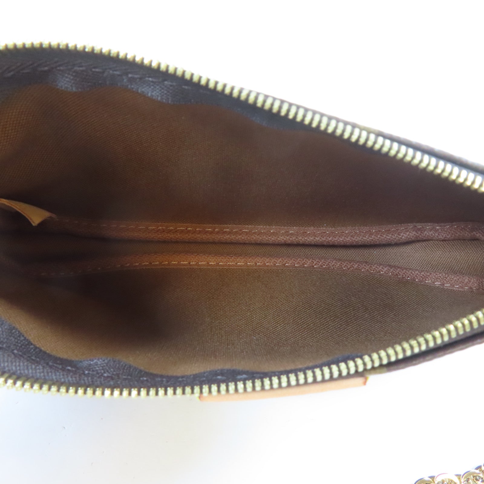 LOUIS VUITTON Monogram Multi Pochette金扣手挽肩背兩用袋啡色
