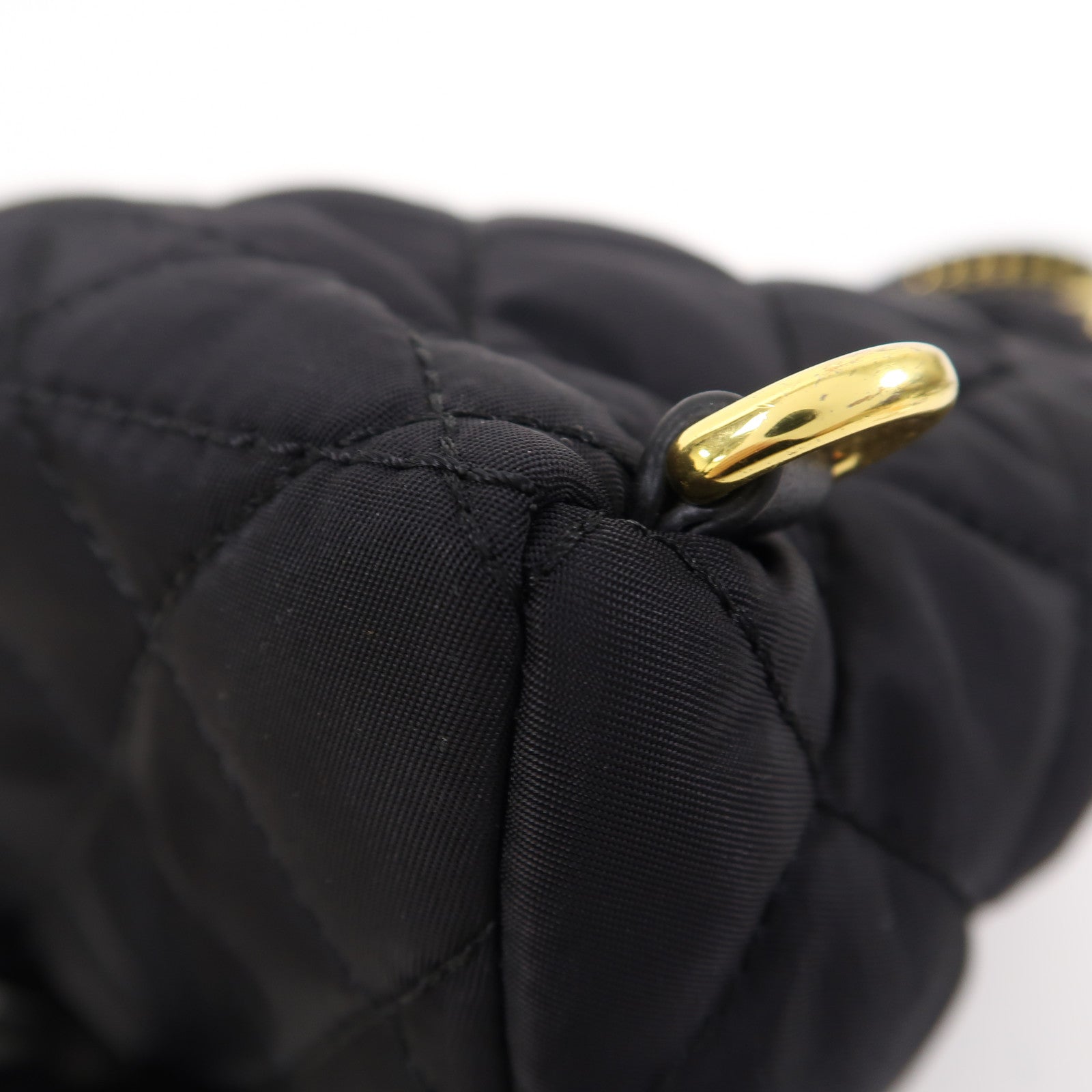 MOSCHINO 尼龍Backpack金扣背包黑色