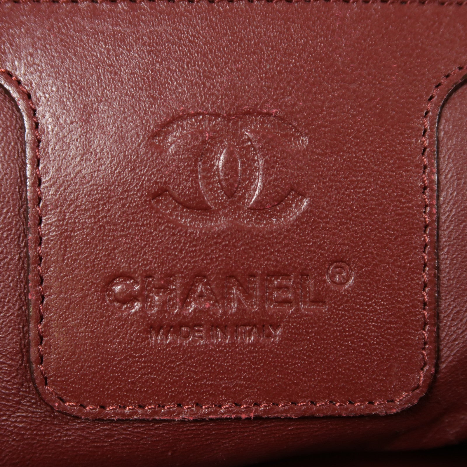 CHANEL CC SHW CoCo CoCoon Hand Bag Calfskin Leather Blue