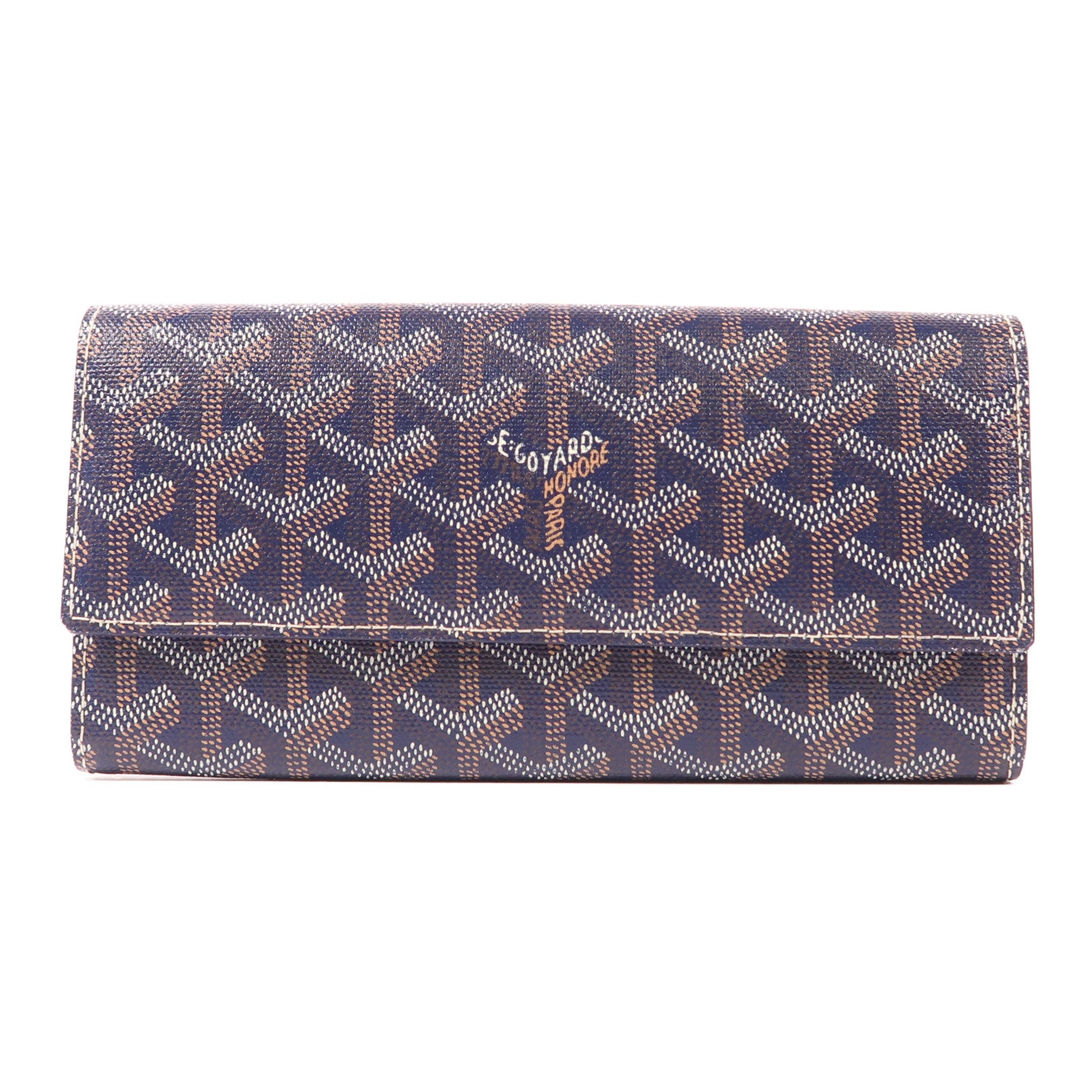 GOYARD 塗層帆布Long Wallet銀扣長錢包