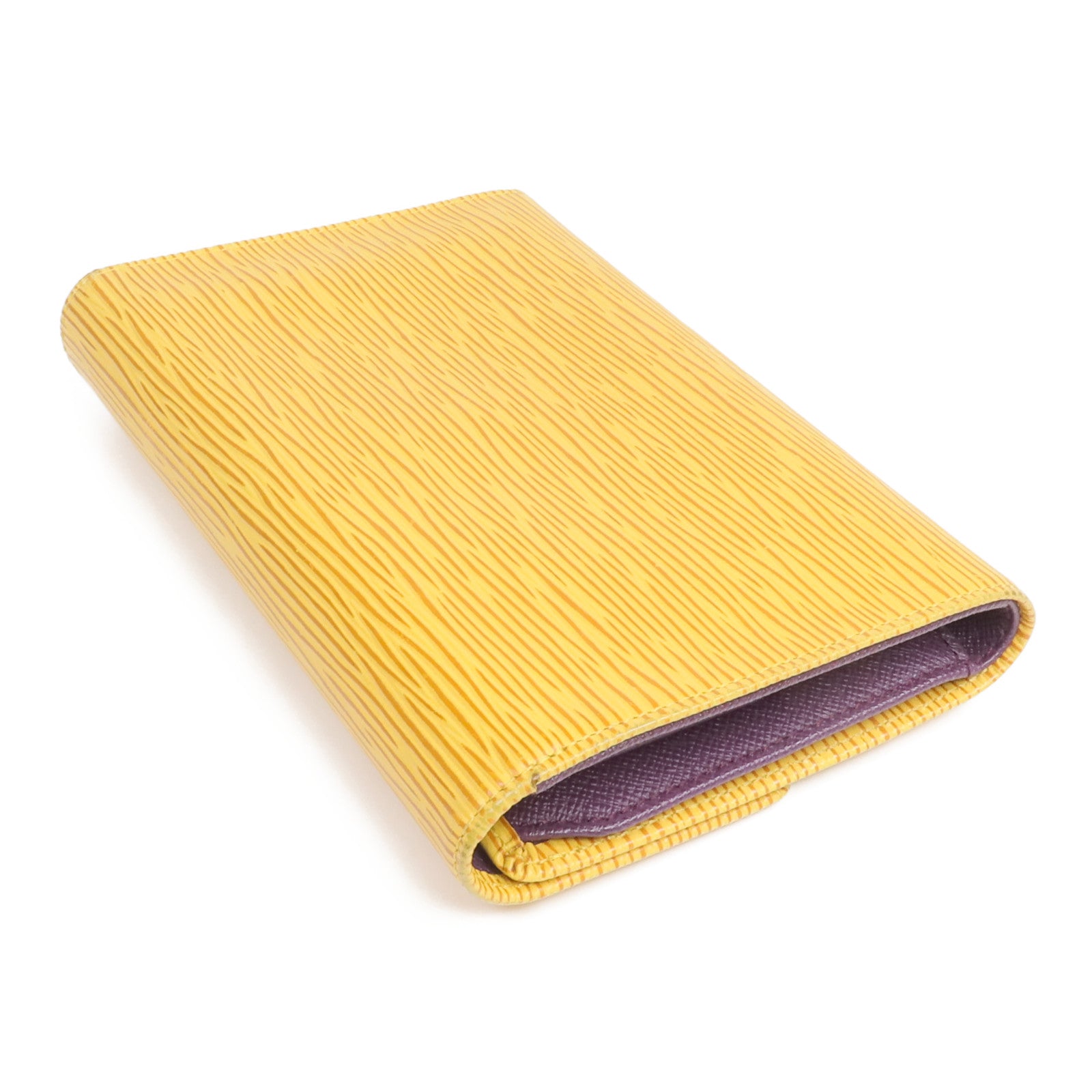 LOUIS VUITTON Epi Porte Tresor Etui Papier Wallet金扣錢包