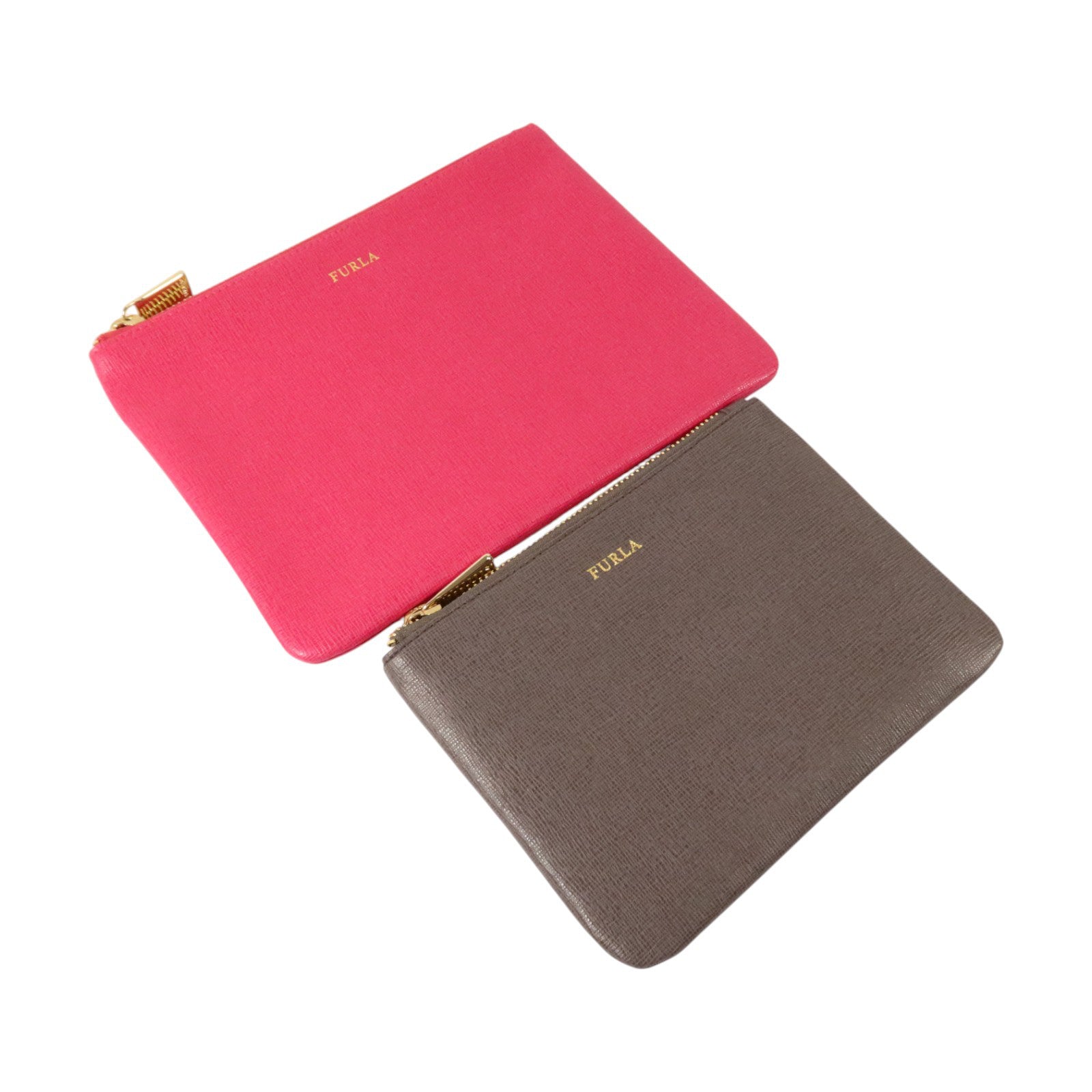 Furla 牛皮皮革Furla Royal Envelope Pouch Set of 3金扣手拿包