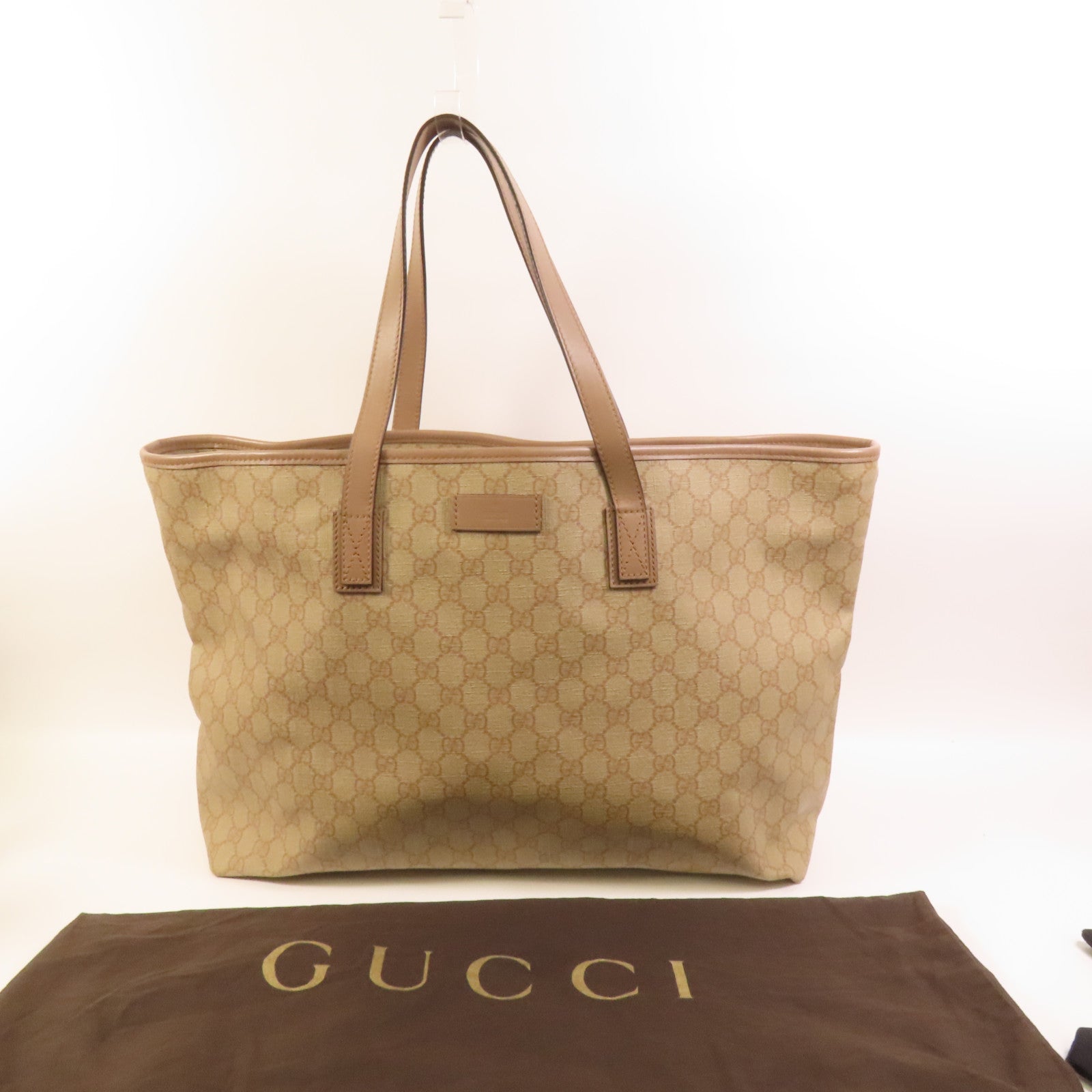 GUCCI 塗層帆布GG Supreme Tote Bag手挽袋
