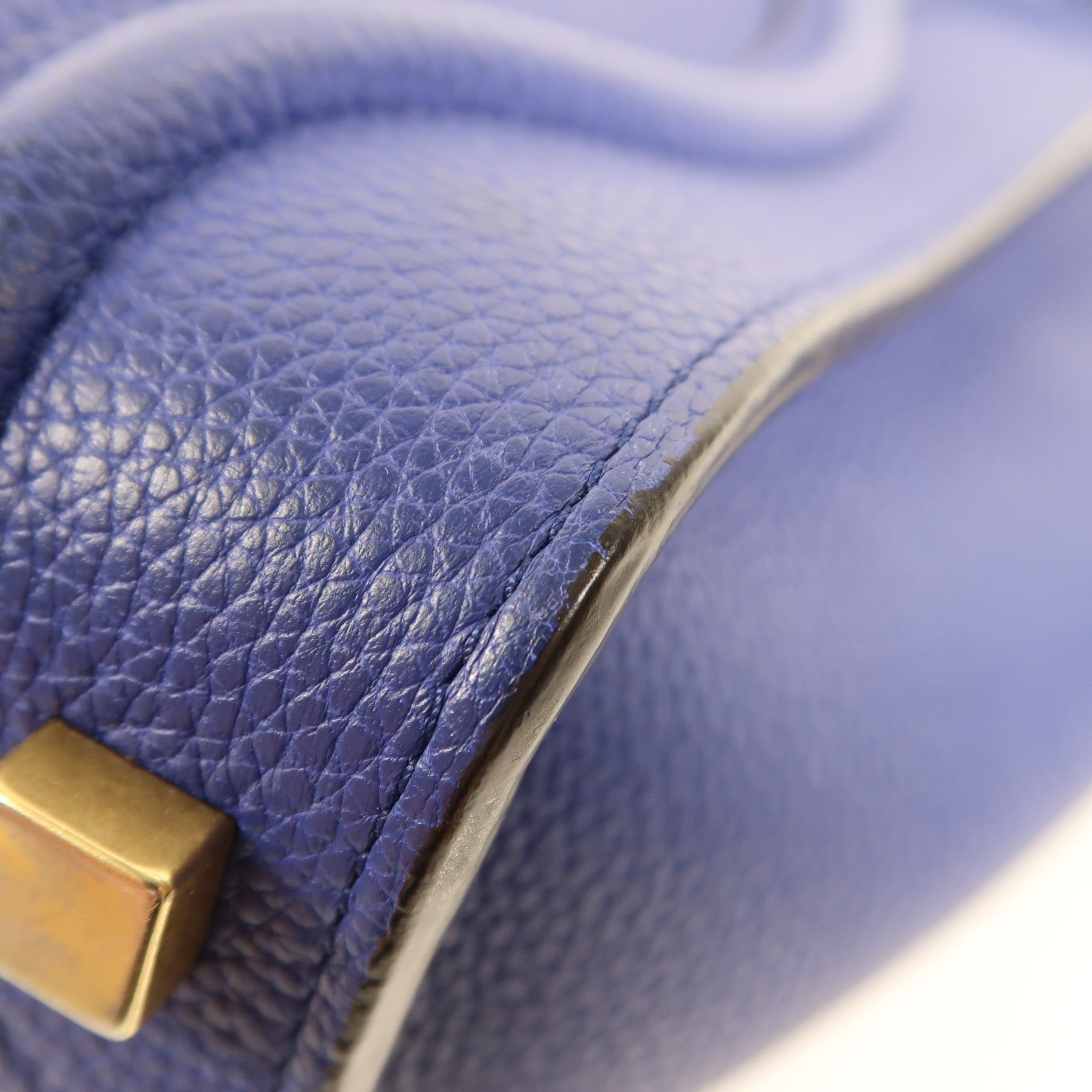 CELINE 【激減優惠】牛皮皮革Micro Luggage金扣手挽袋