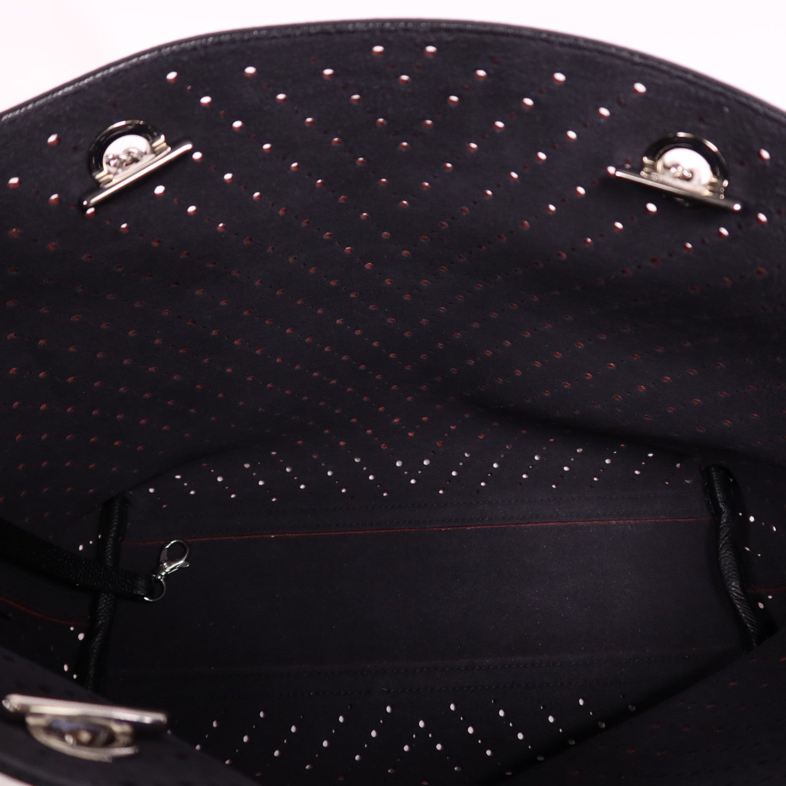 CHANEL 牛皮皮革Tote Bag銀扣鏈帶肩背袋