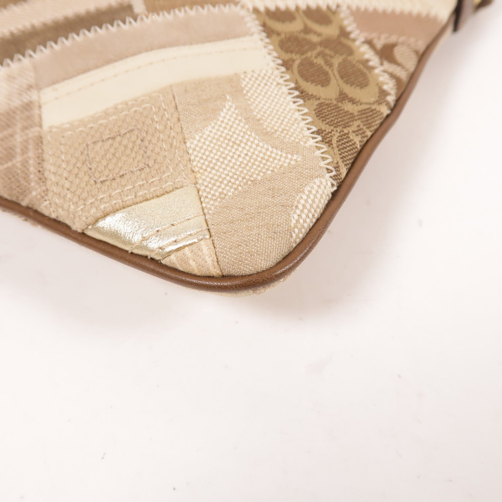 COACH 【激減優惠】帆布Shoulder Bag金扣肩背袋