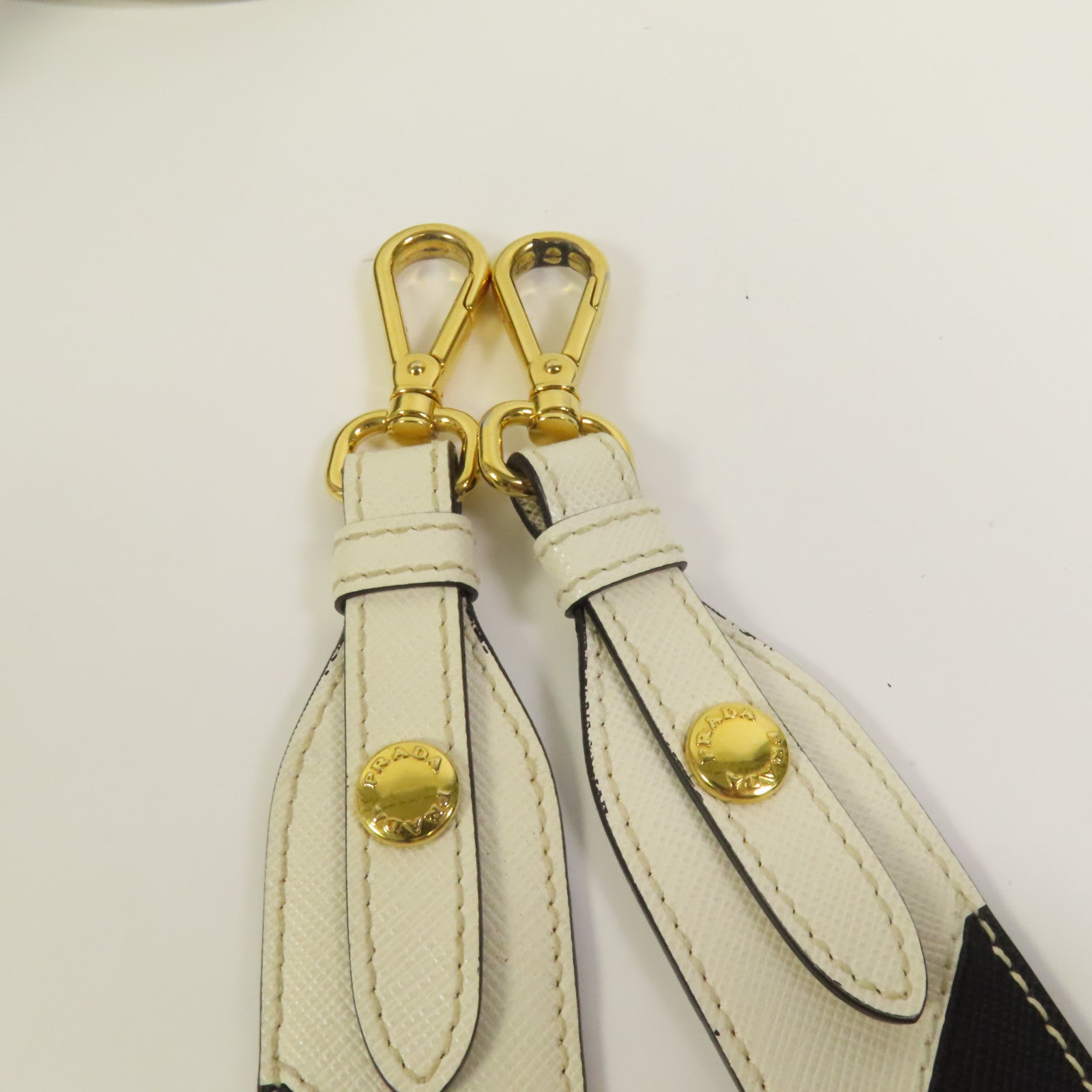 PRADA Saffiano皮革Shoulder Bag金扣手挽肩背兩用袋