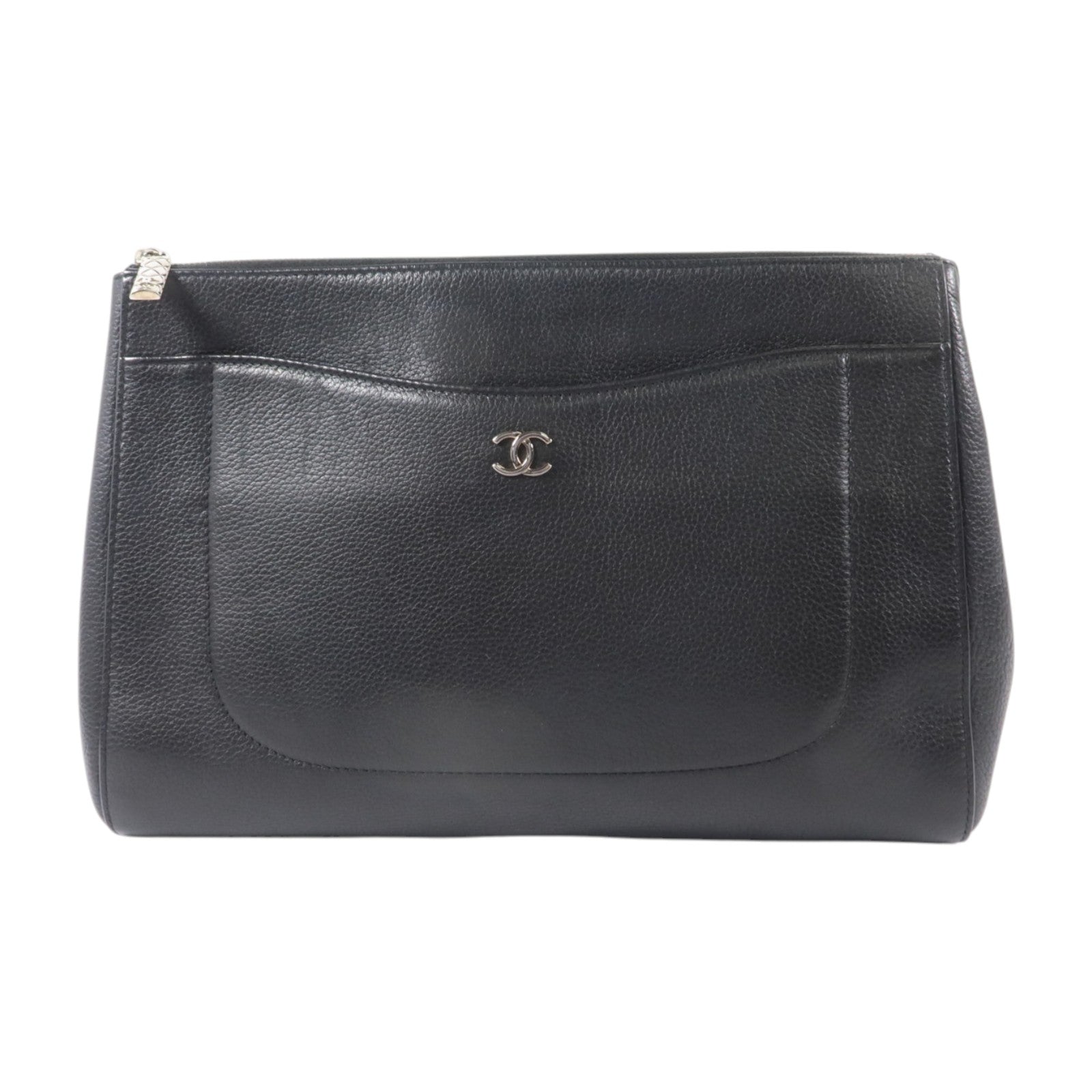 CHANEL 牛皮皮革Neo Executive Clutch銀扣手拿包