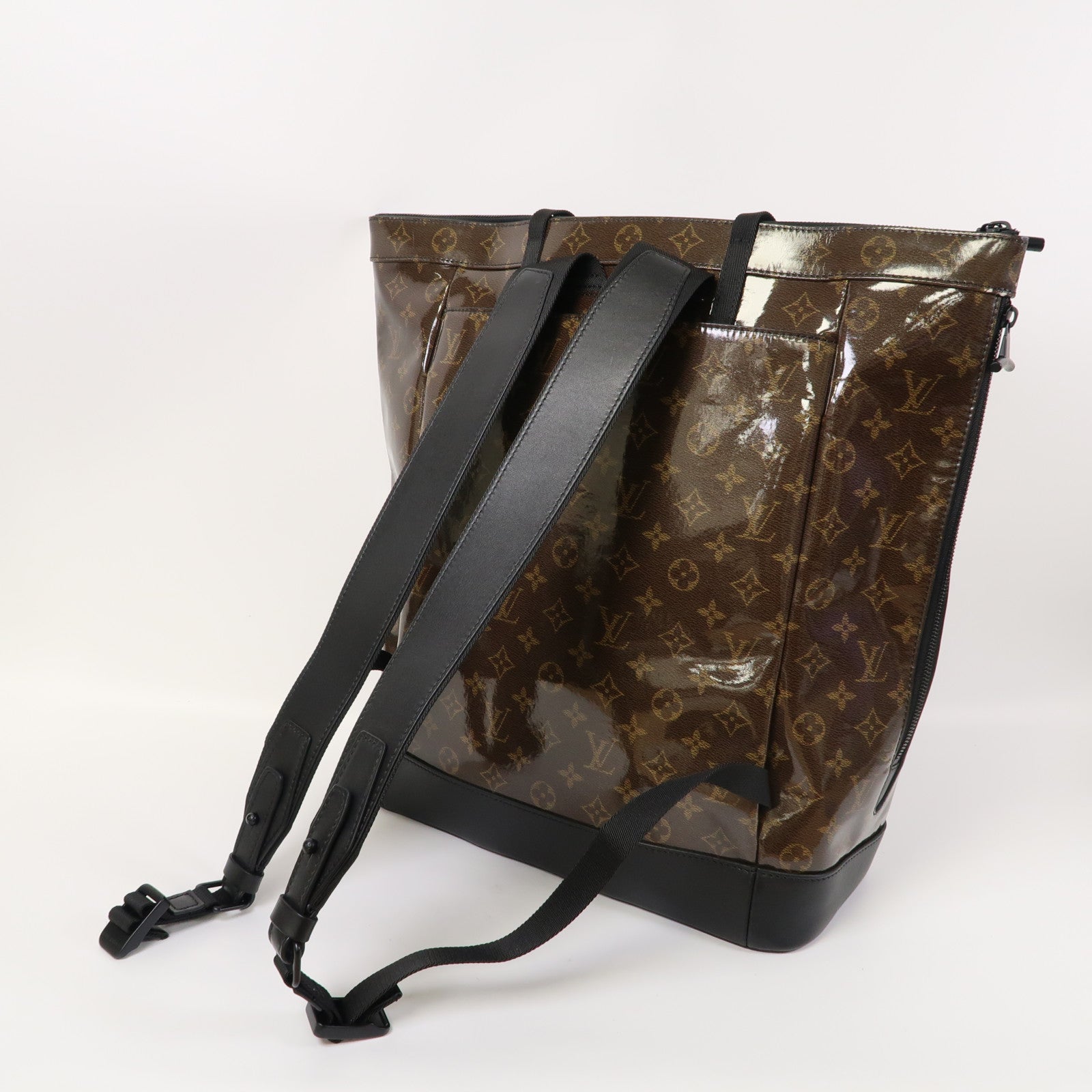 LOUIS VUITTON 【激減優惠】Monogram Glaze Zippen Tote Backpack背包背包/黑色