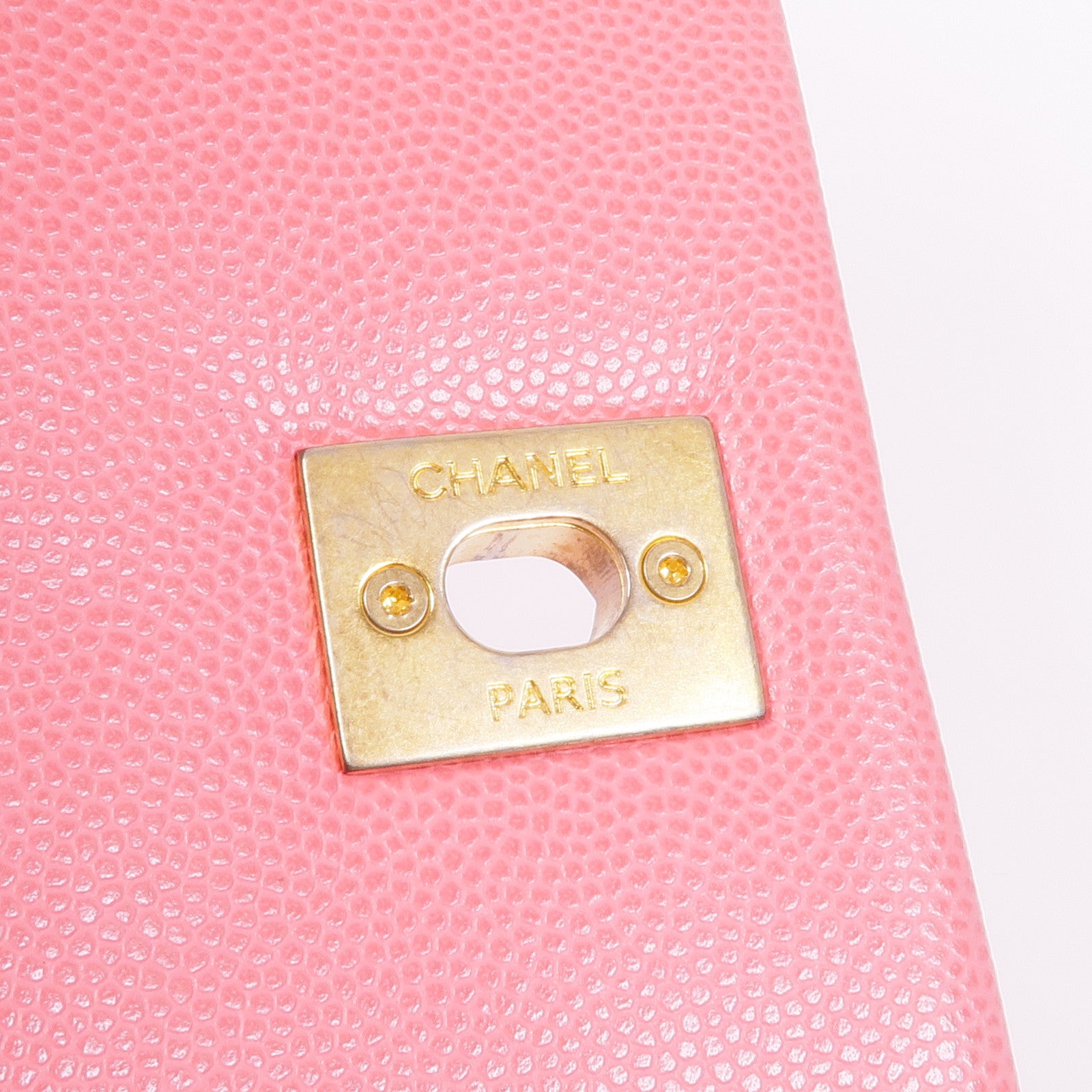 CHANEL 蜥蜴皮革/牛皮皮革Coco Handle Small金扣手挽肩背兩用袋