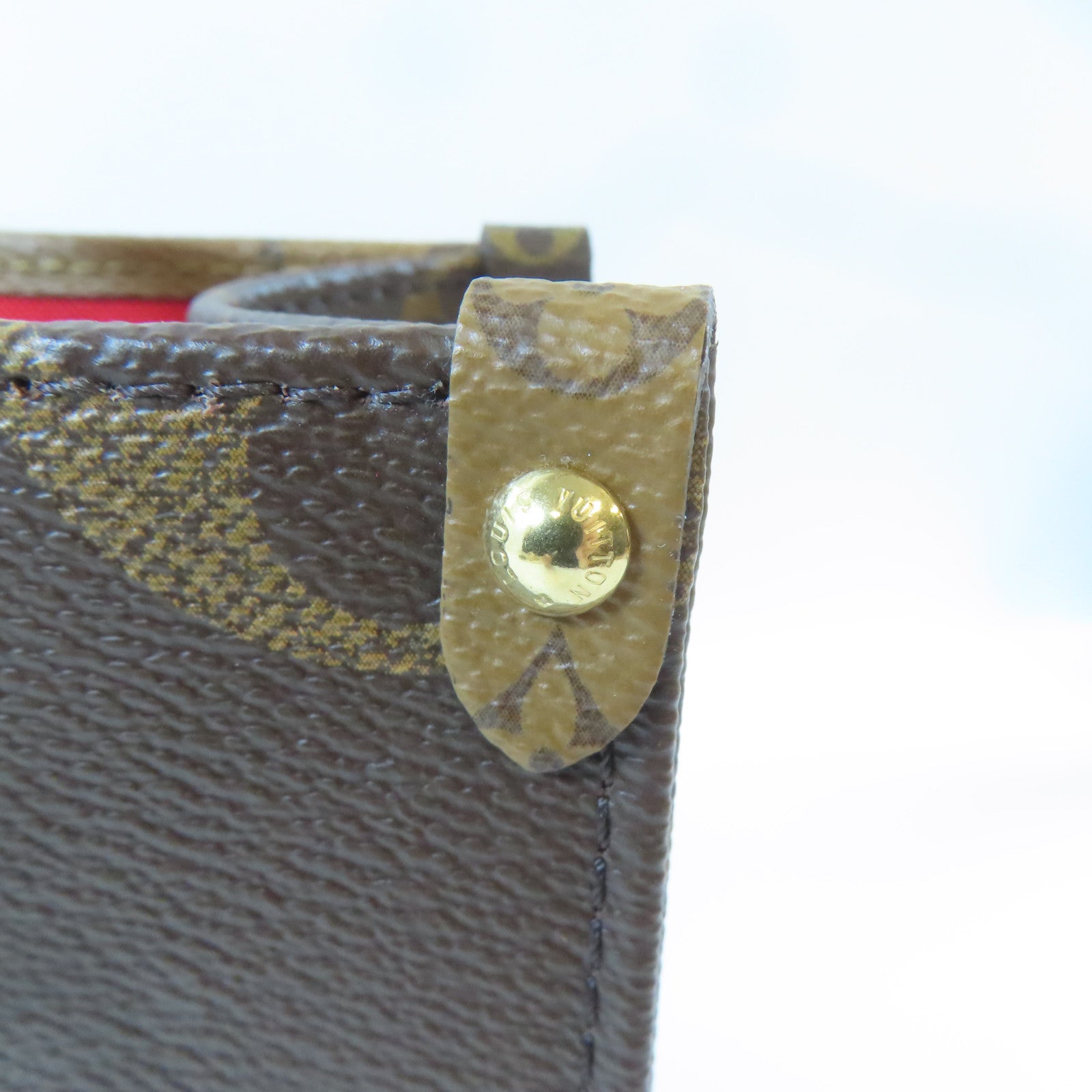 LOUIS VUITTON Monogram On The Go PM金扣手挽肩背兩用袋啡色