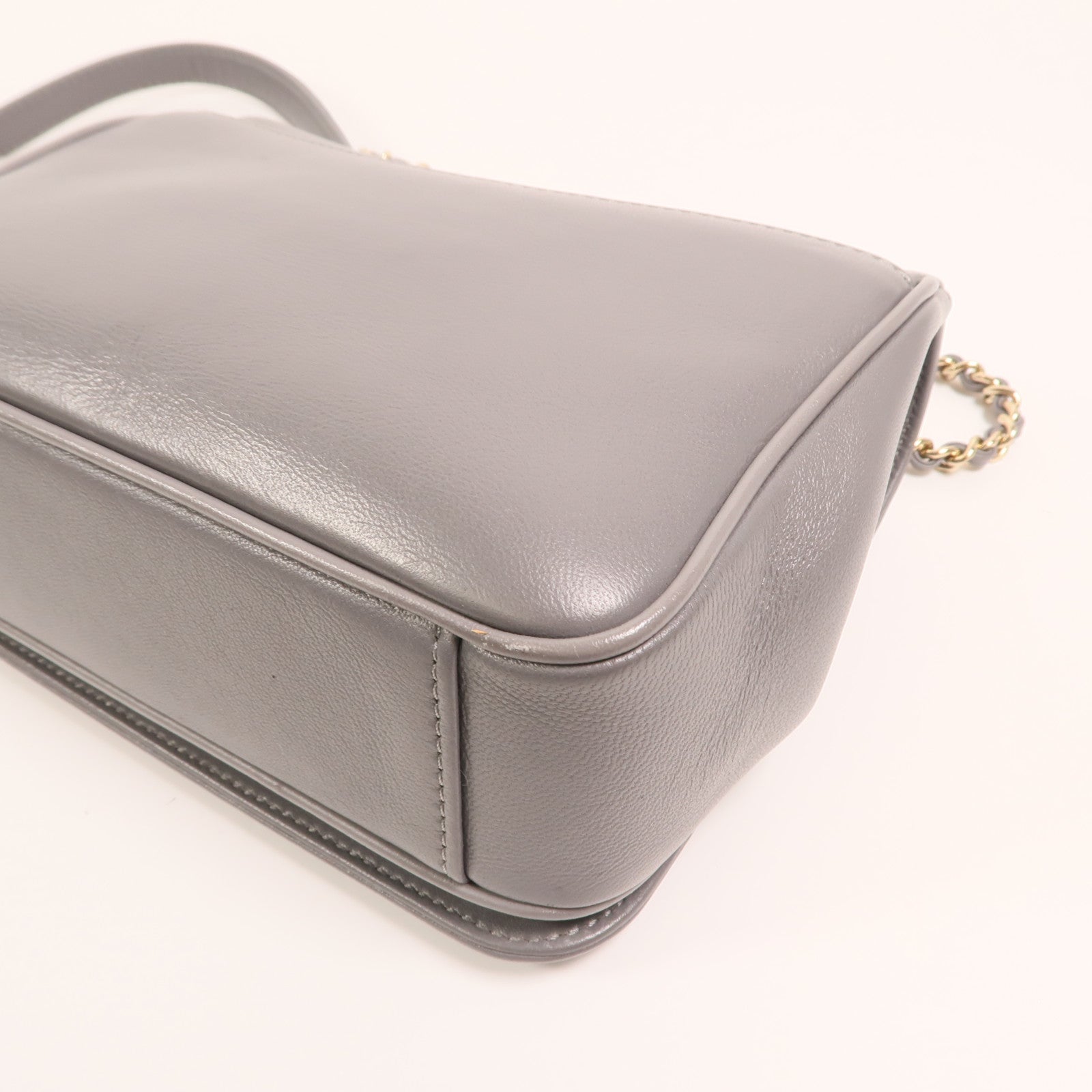 CHANEL 【激減優惠】牛皮皮革CC Mania Flap Bag金扣鏈帶肩背袋
