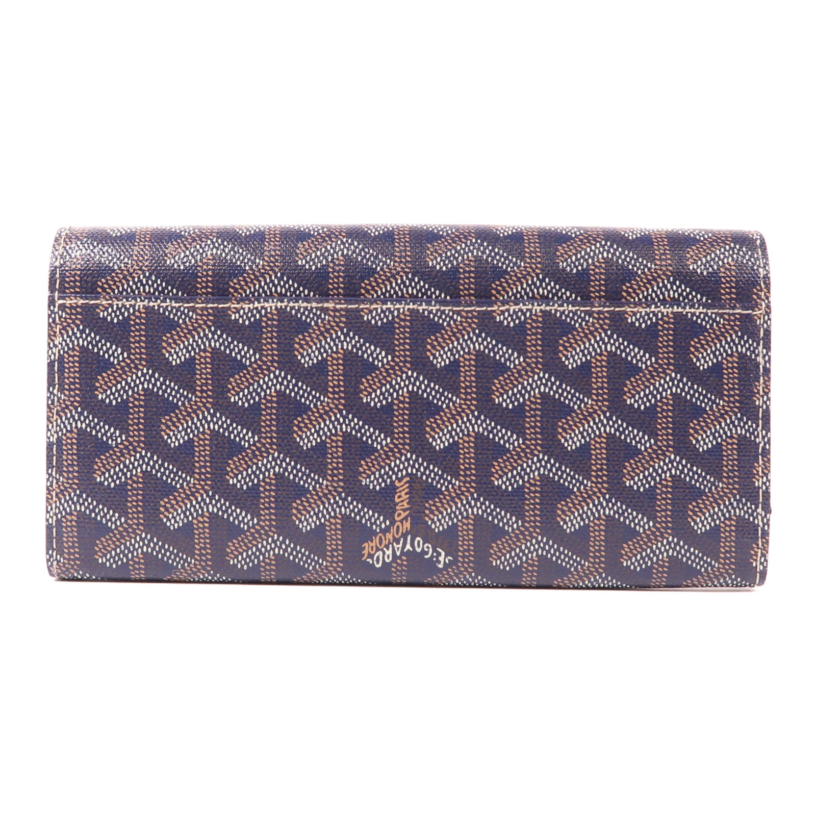 GOYARD 塗層帆布Long Wallet銀扣長錢包