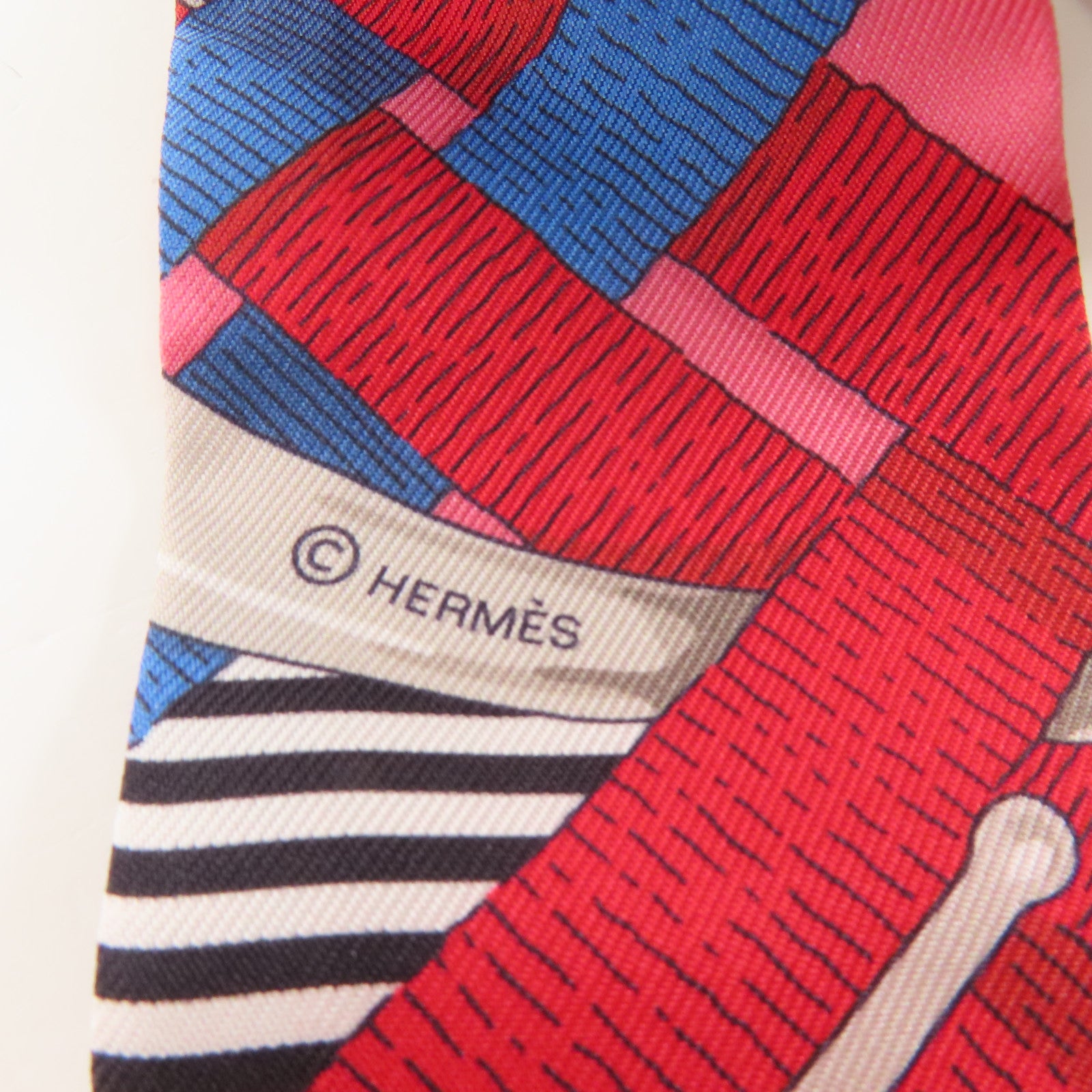 HERMES 絲質Twilly絲巾