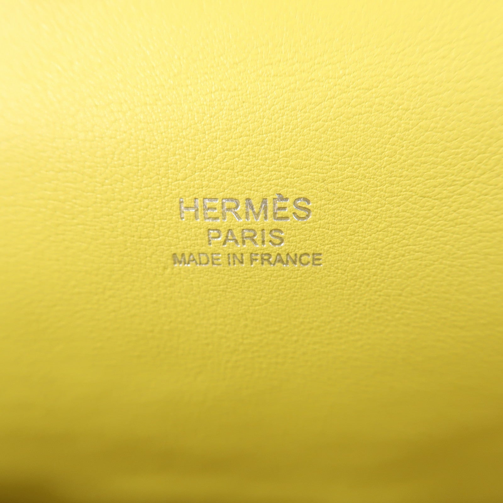 HERMES Swift皮革Toolbox 26銀扣手挽肩背兩用袋Craie/白色/Lime/黃色