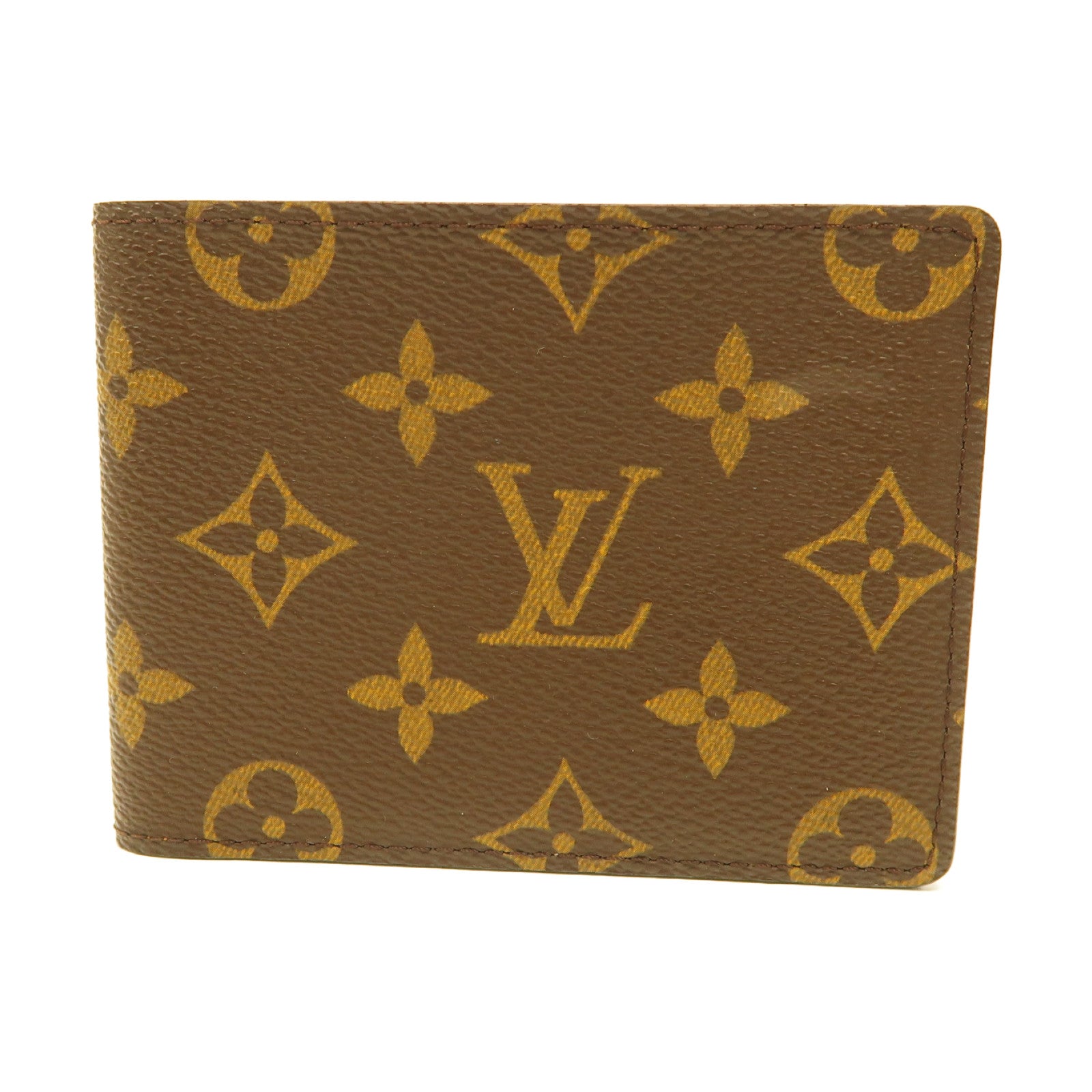 LOUIS VUITTON Monogram Porte Billet 9 Cartes Credit折疊錢包啡色