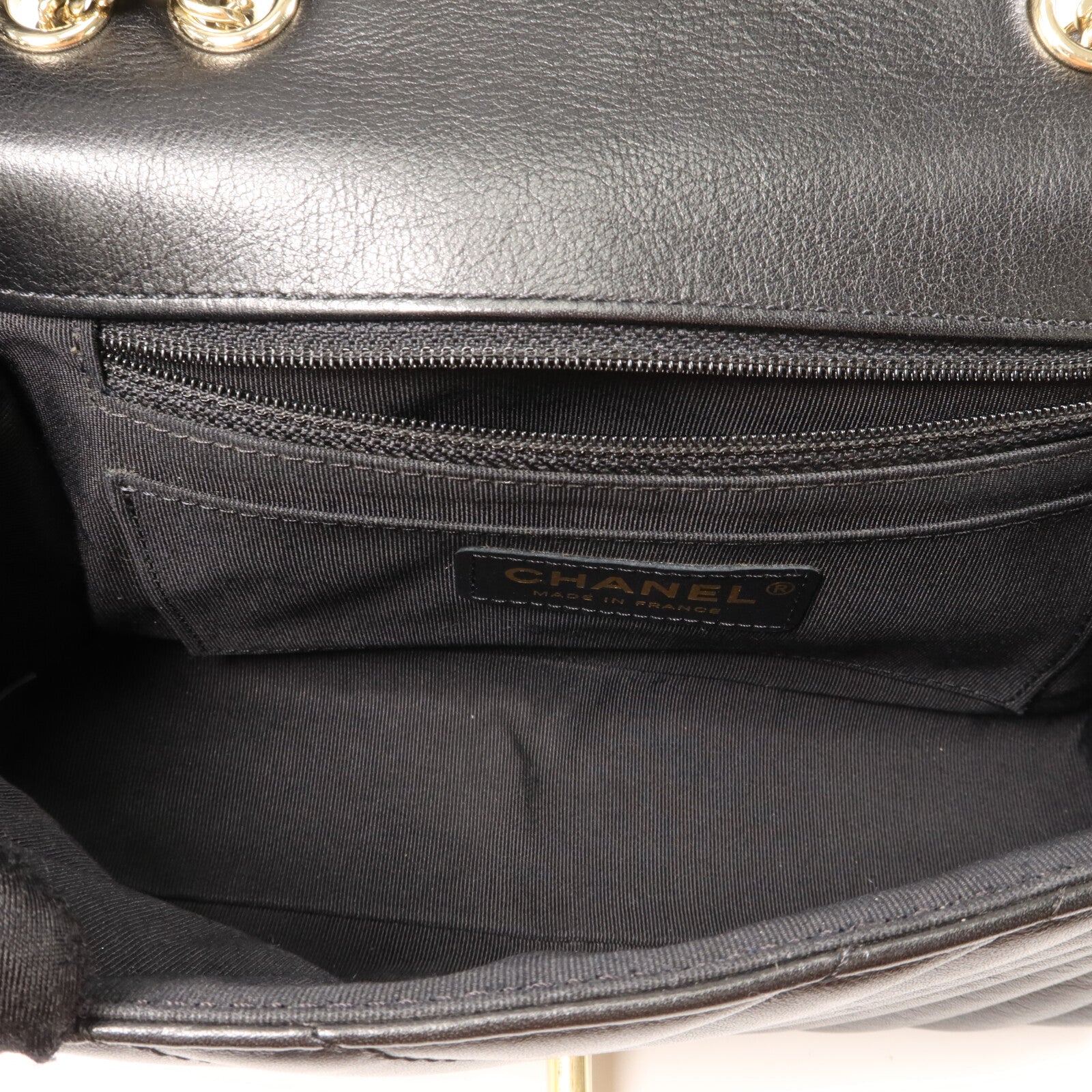 CHANEL 牛皮皮革Chain Shoulder鏈帶肩背袋