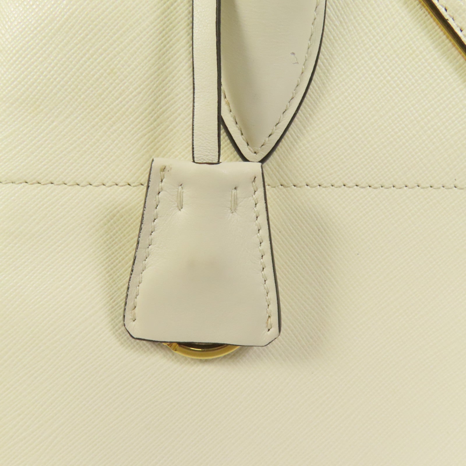 PRADA Saffiano皮革Shoulder Bag金扣手挽肩背兩用袋