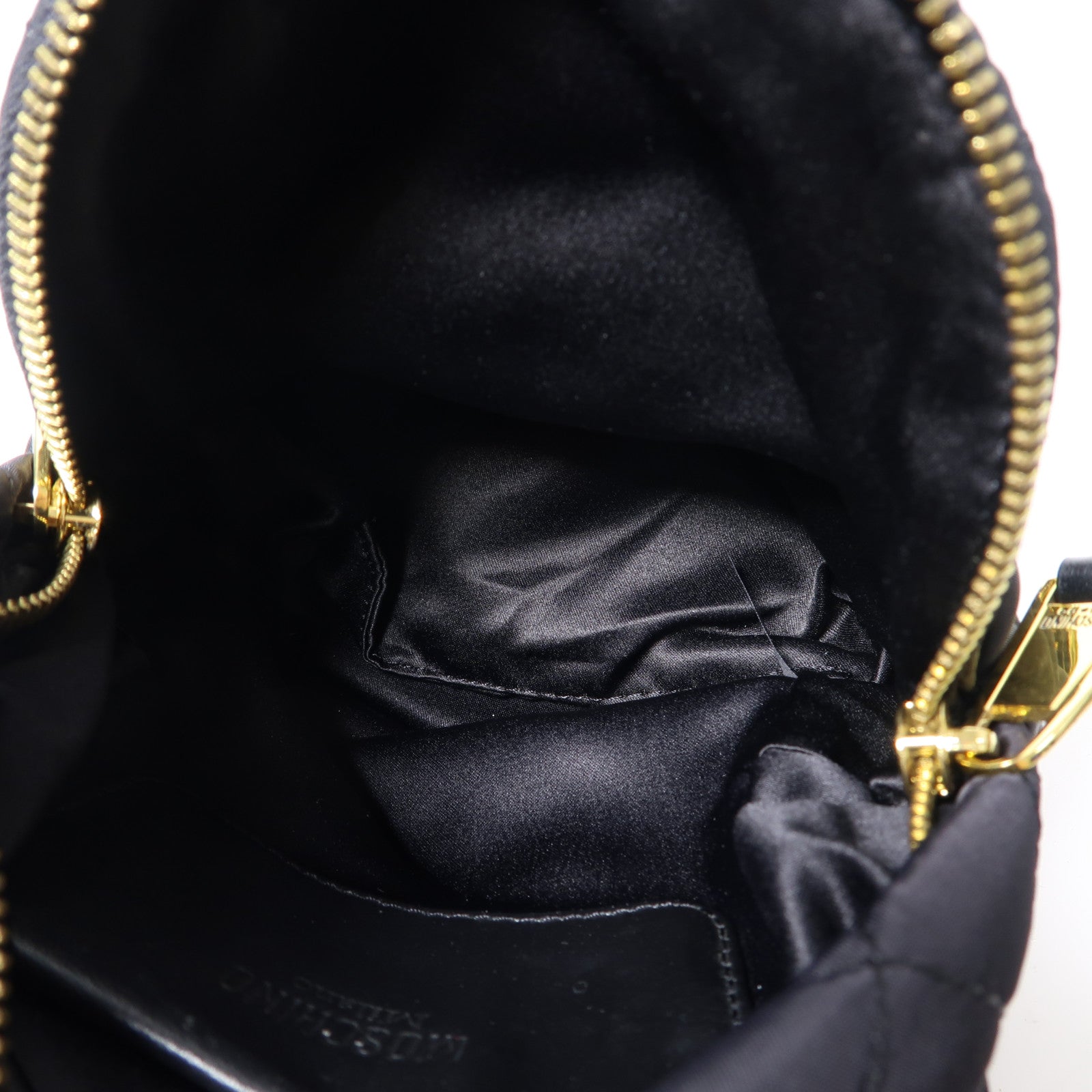MOSCHINO 尼龍Backpack金扣背包黑色