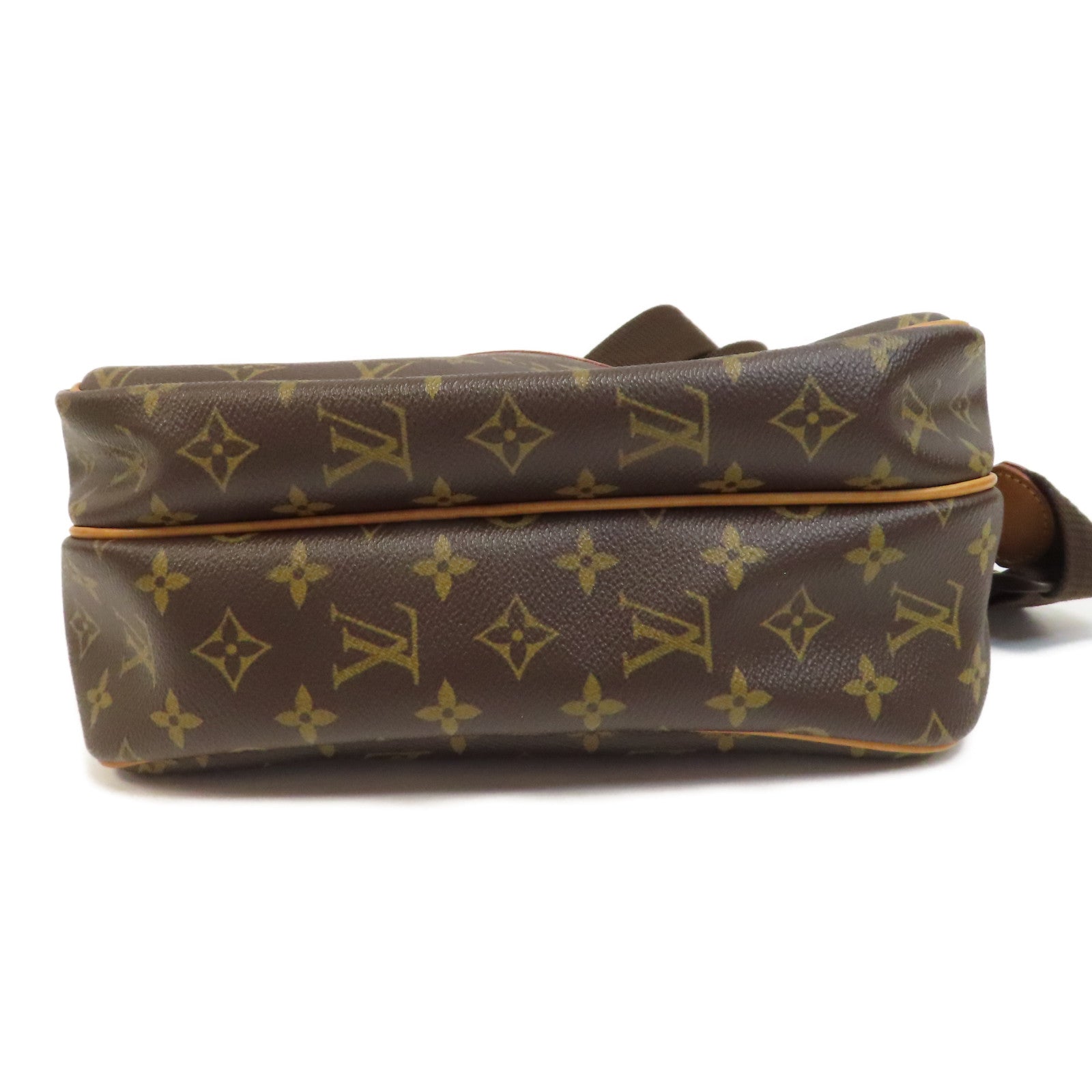 LOUIS VUITTON Monogram Reporter PM金扣肩背袋啡色
