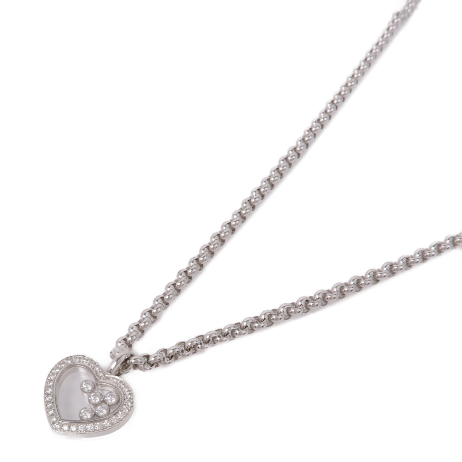 Chopard 18K白金Happy D Necklace項鍊