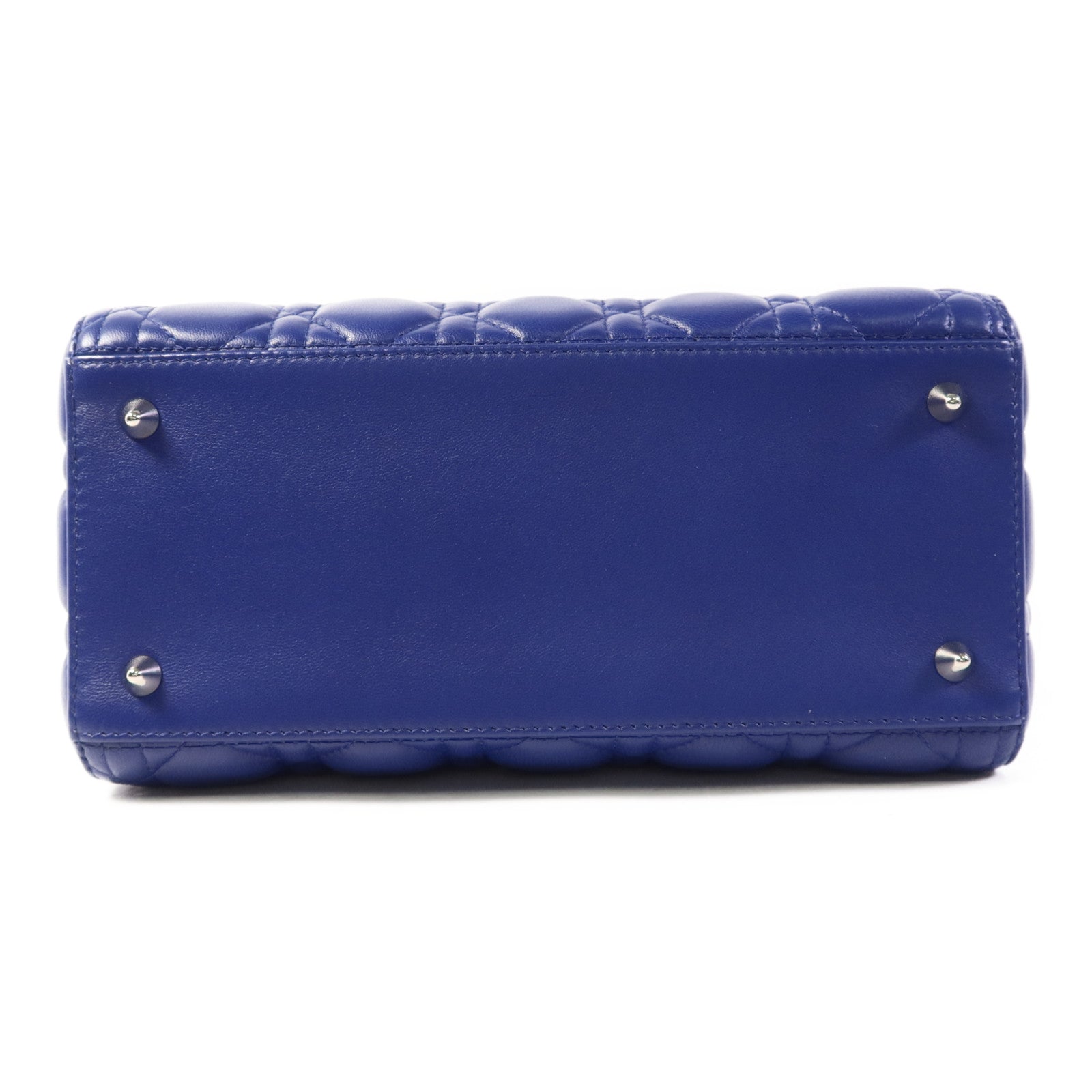 Dior 羊皮皮革Lady Dior銀扣手挽肩背兩用袋