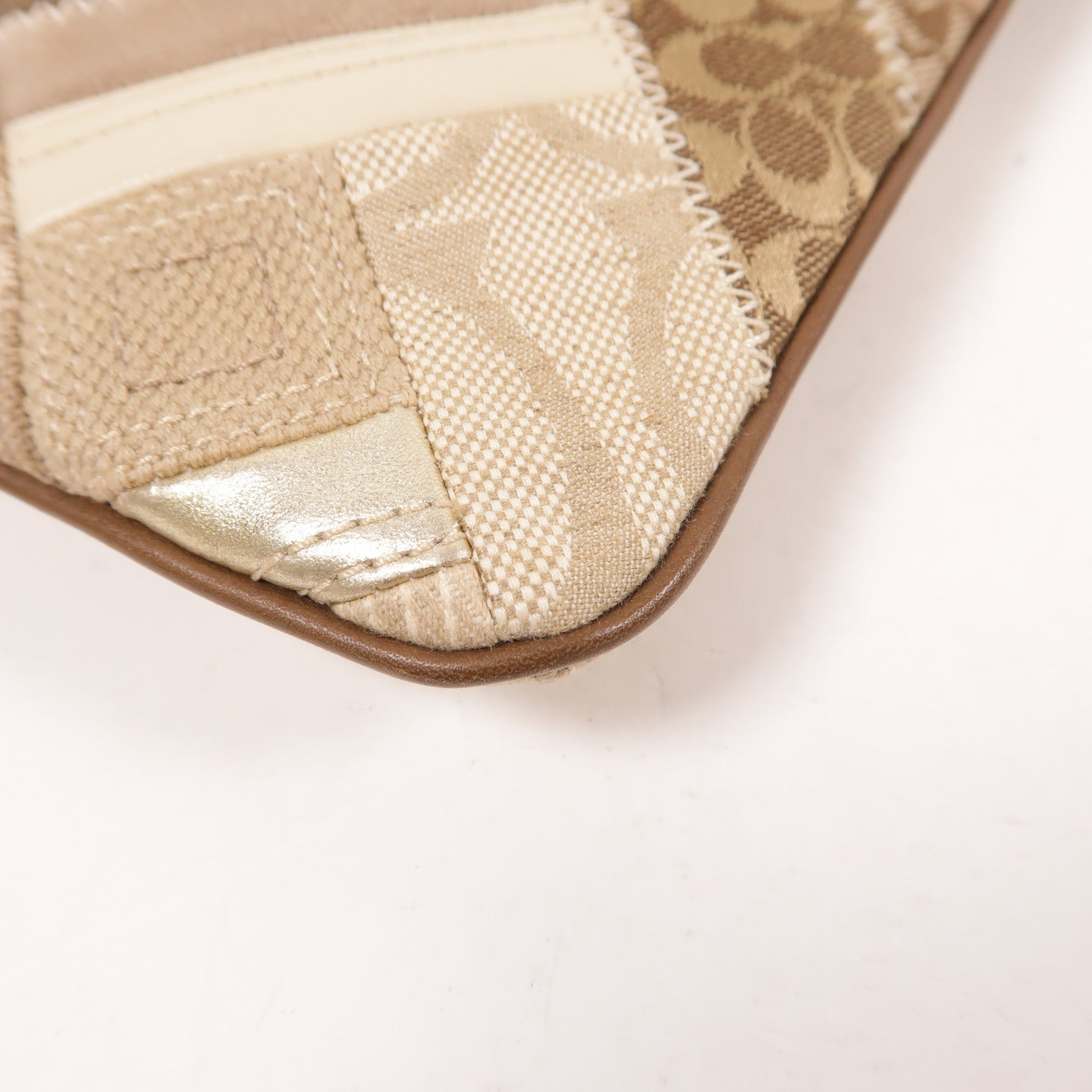 COACH 【激減優惠】帆布Shoulder Bag金扣肩背袋