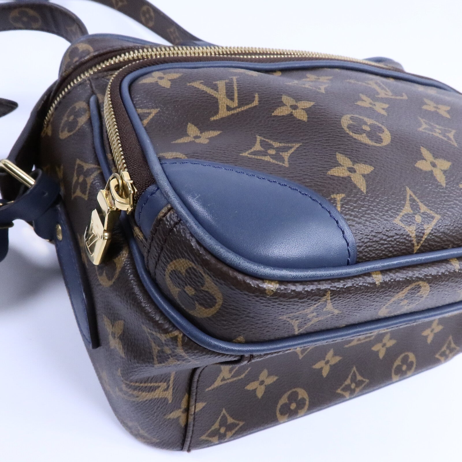 LOUIS VUITTON Monogram Slate Camera Bag手挽肩背兩用袋