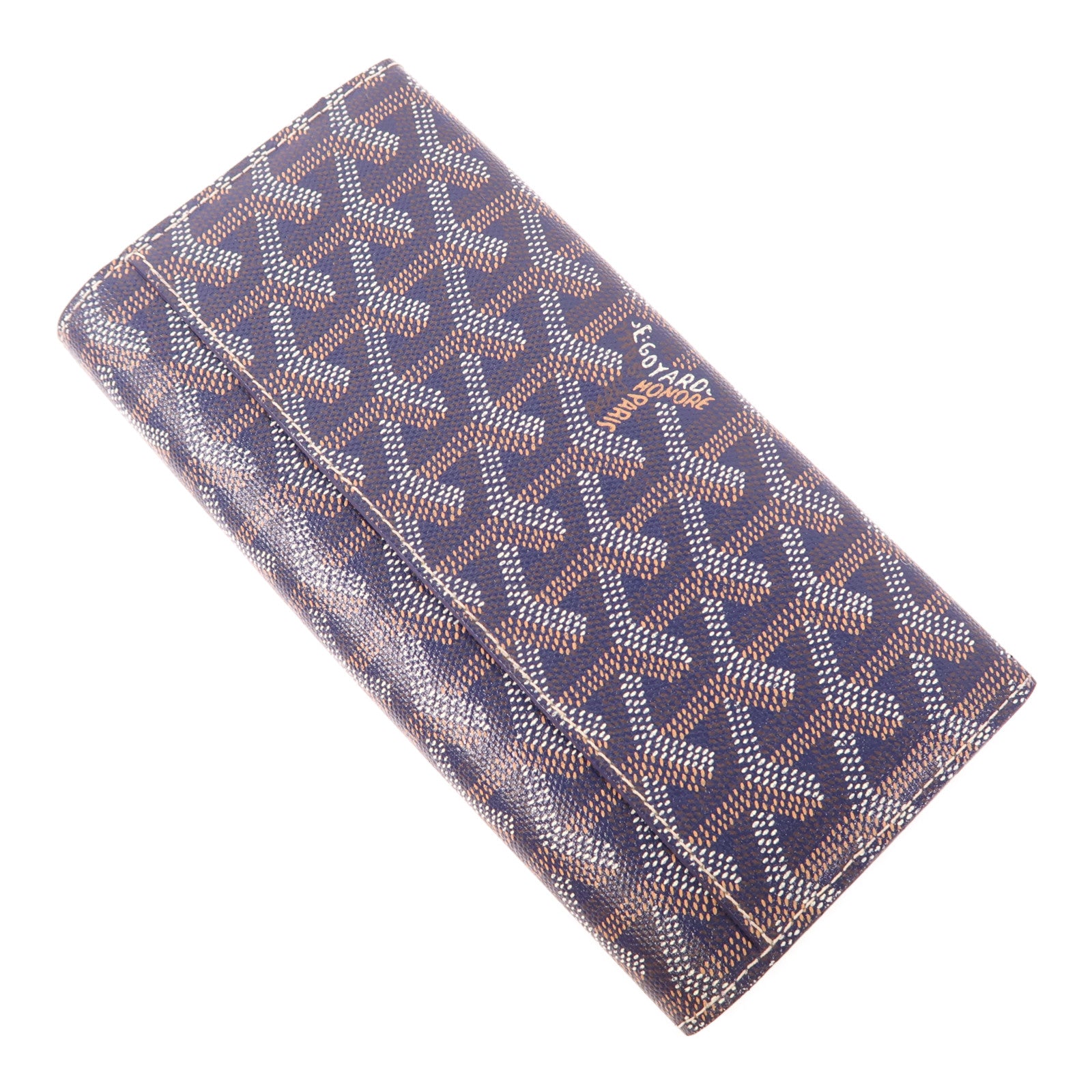 GOYARD 塗層帆布Long Wallet銀扣長錢包