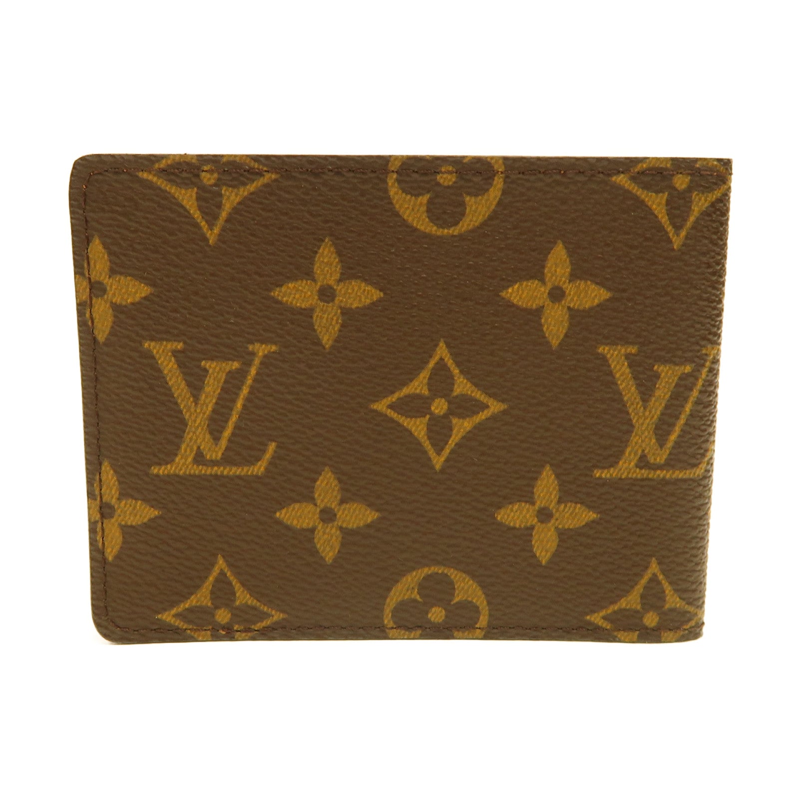 LOUIS VUITTON Monogram Porte Billet 9 Cartes Credit折疊錢包啡色