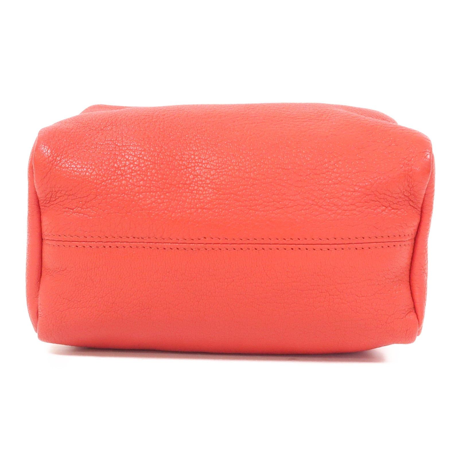 GIVENCHY 山羊皮皮革Pandora Clutch Bag銀扣手拿包紅色