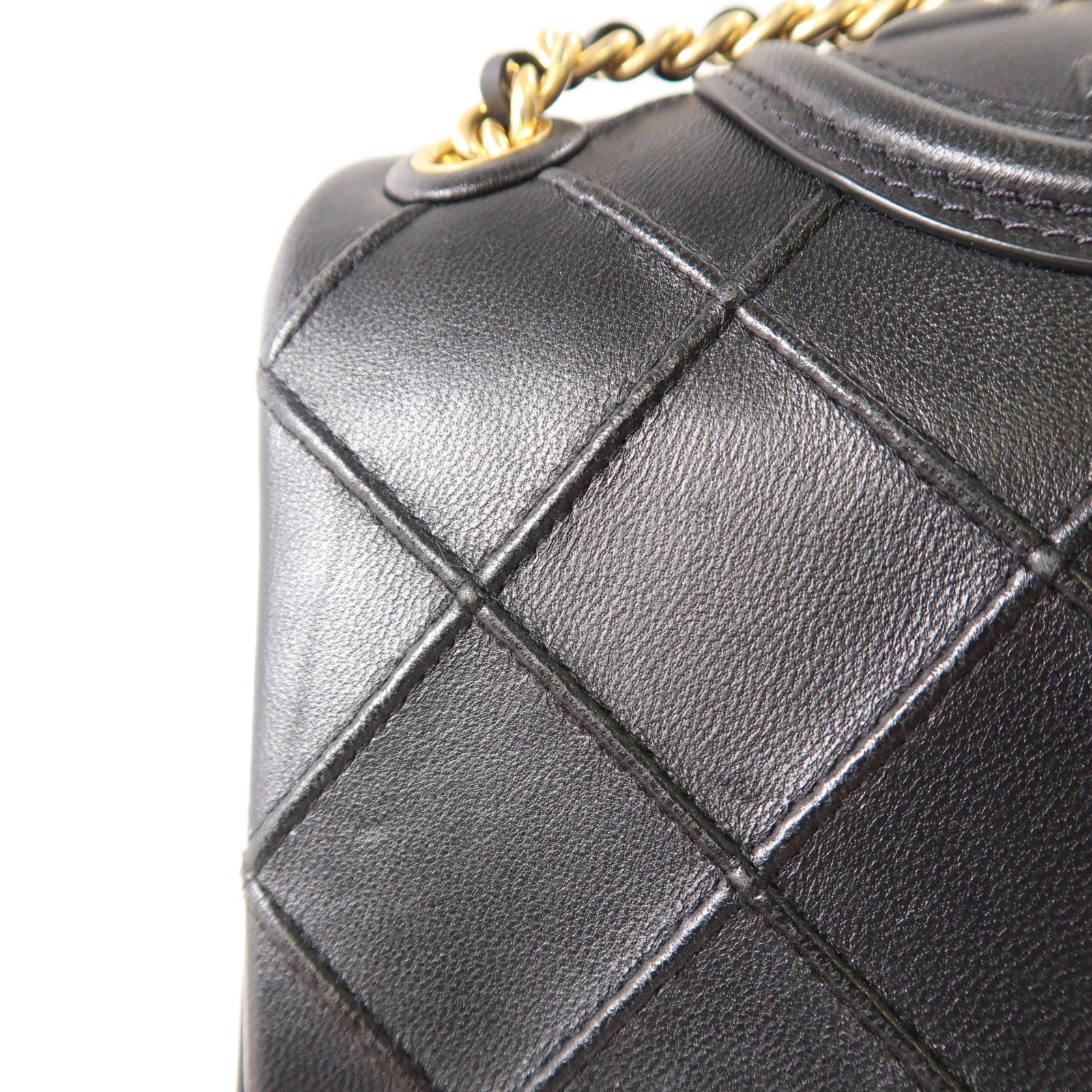 Tory Burch 牛皮皮革Small Fleming Soft Convertible Shoulder金扣鏈帶肩背袋黑色