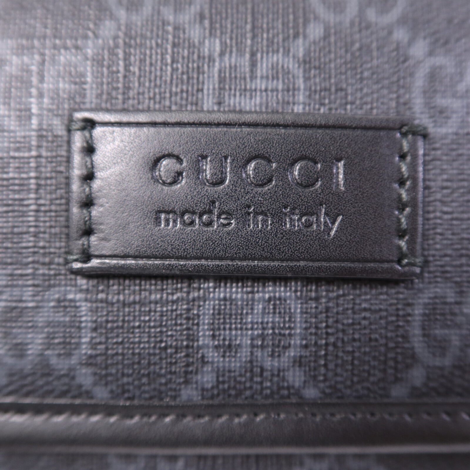 GUCCI 塗層帆布GG Supreme Waist Bag銀扣腰包