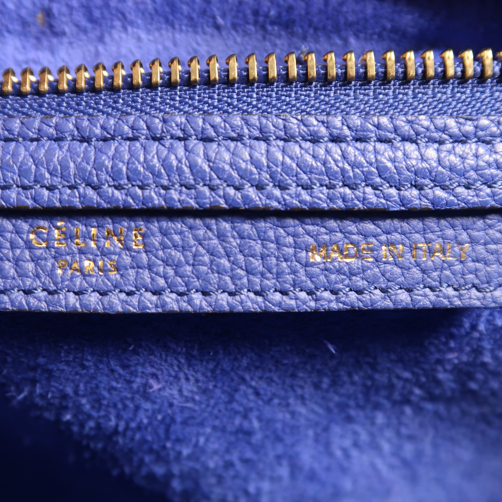 CELINE 牛皮皮革Micro Luggage金扣手挽袋