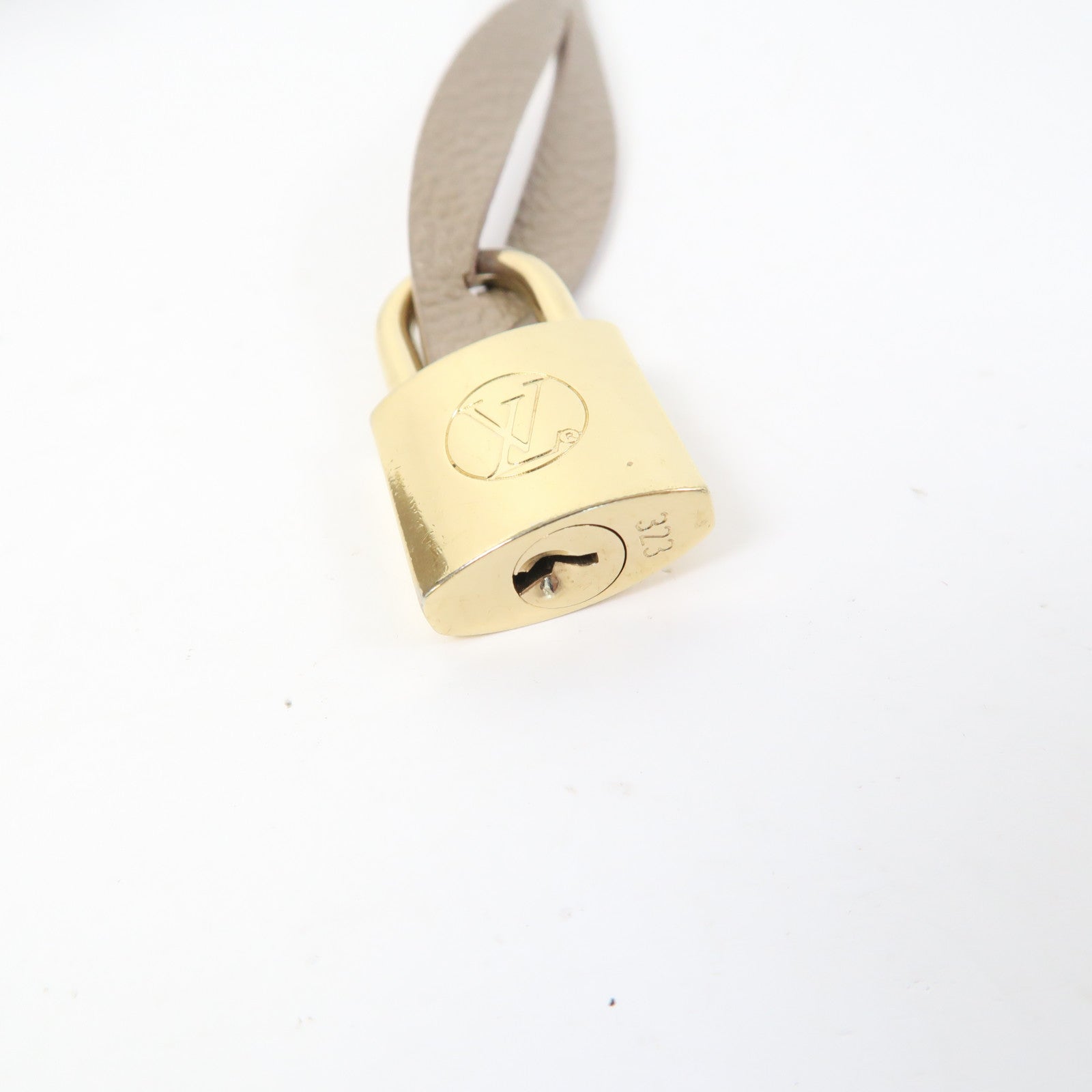 LOUIS VUITTON Monogram Empreinte Giant Vanity金扣手挽肩背兩用袋卡其色