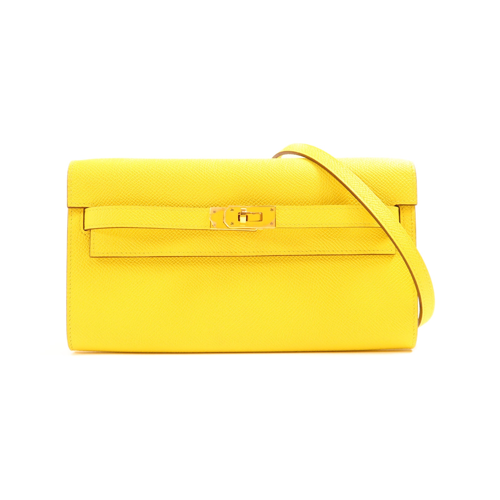 HERMES Epsom皮革Kelly To Go金扣肩背袋