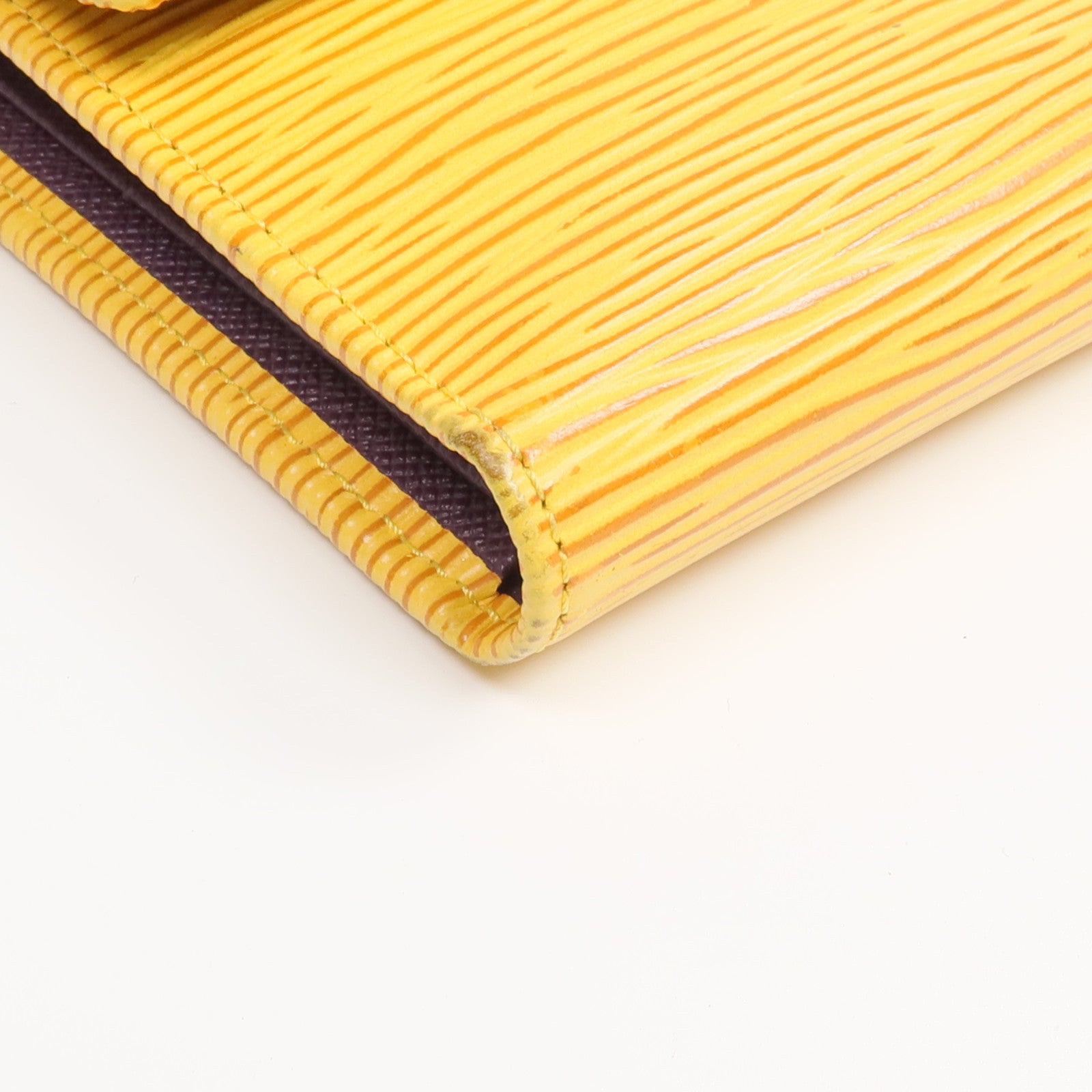 LOUIS VUITTON Epi Porte Tresor Etui Papier Wallet金扣錢包