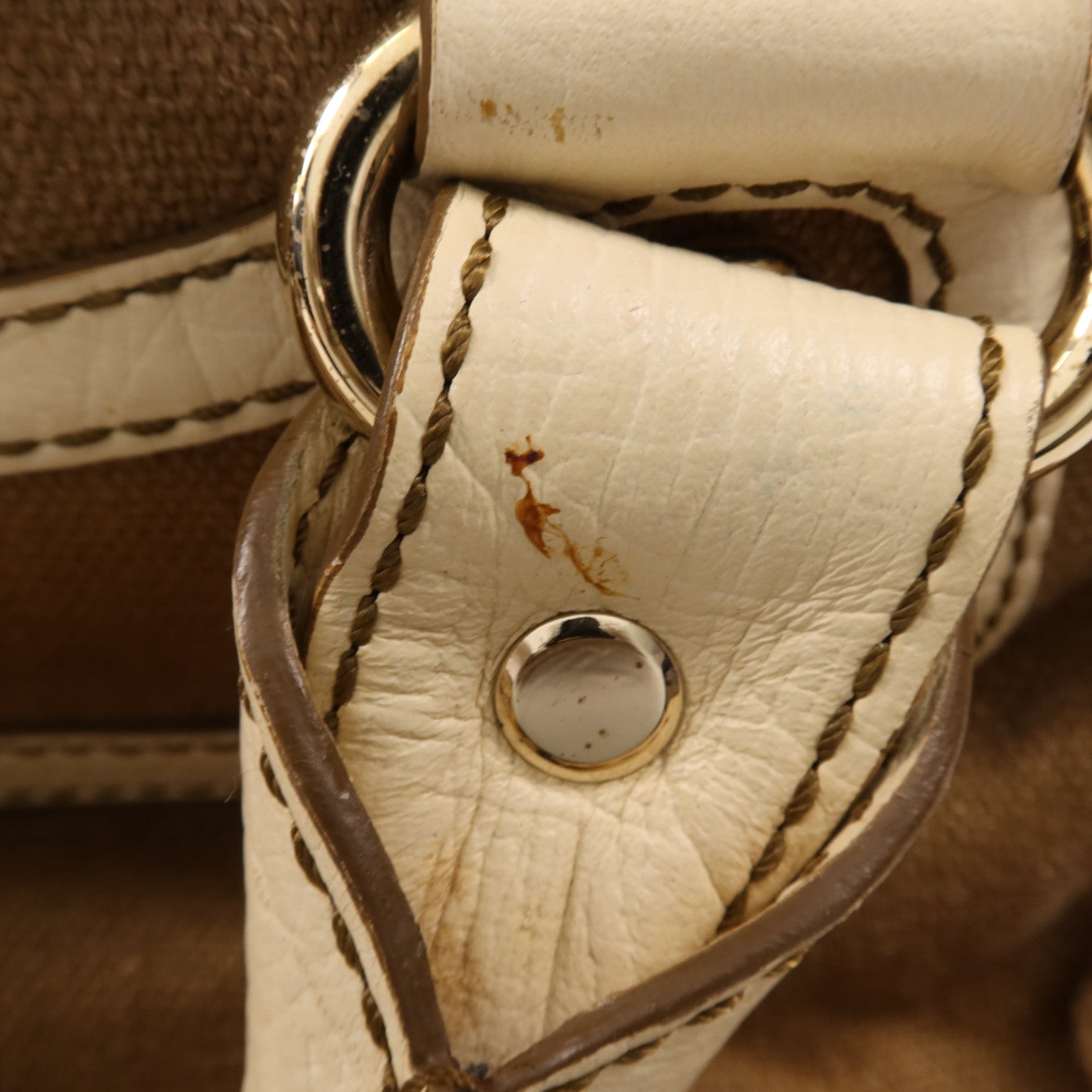 CELINE 帆布Hand Bag金扣手挽袋