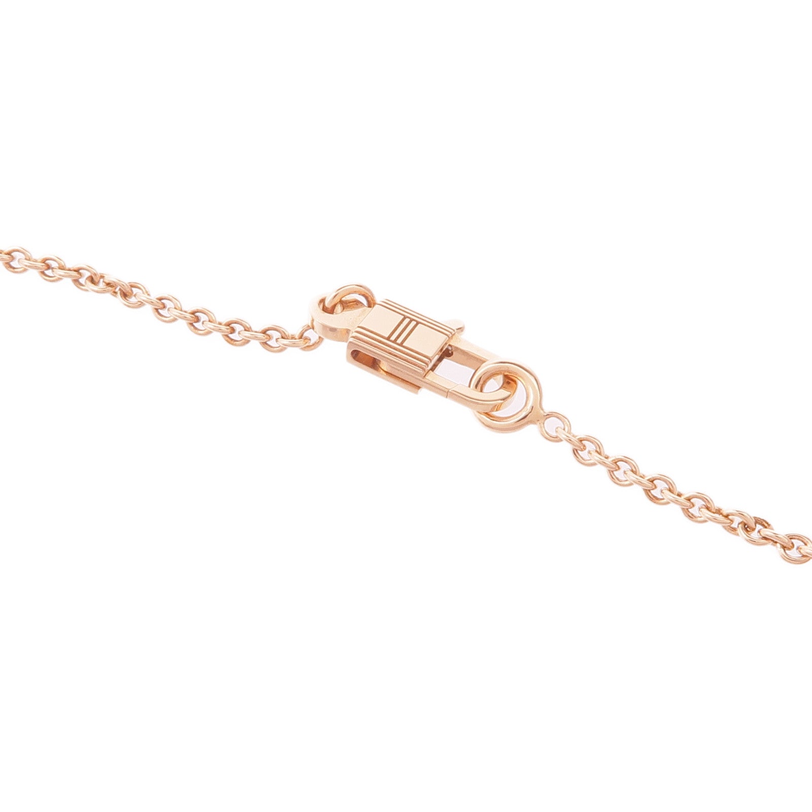 HERMES 18K玫瑰金Amulettes Birkin Diamond Pendant鑽石項鍊