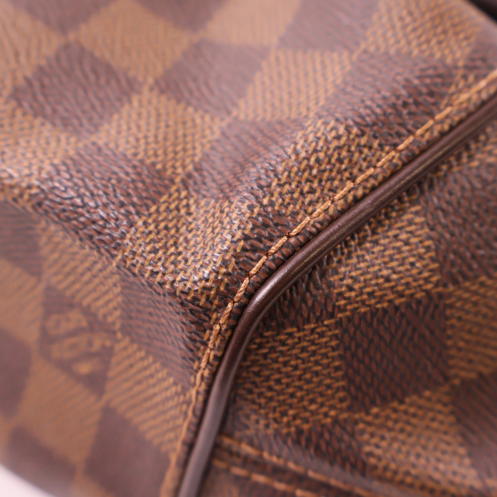 LOUIS VUITTON 【激減優惠】Damier Sistina PM金扣手挽袋棕色