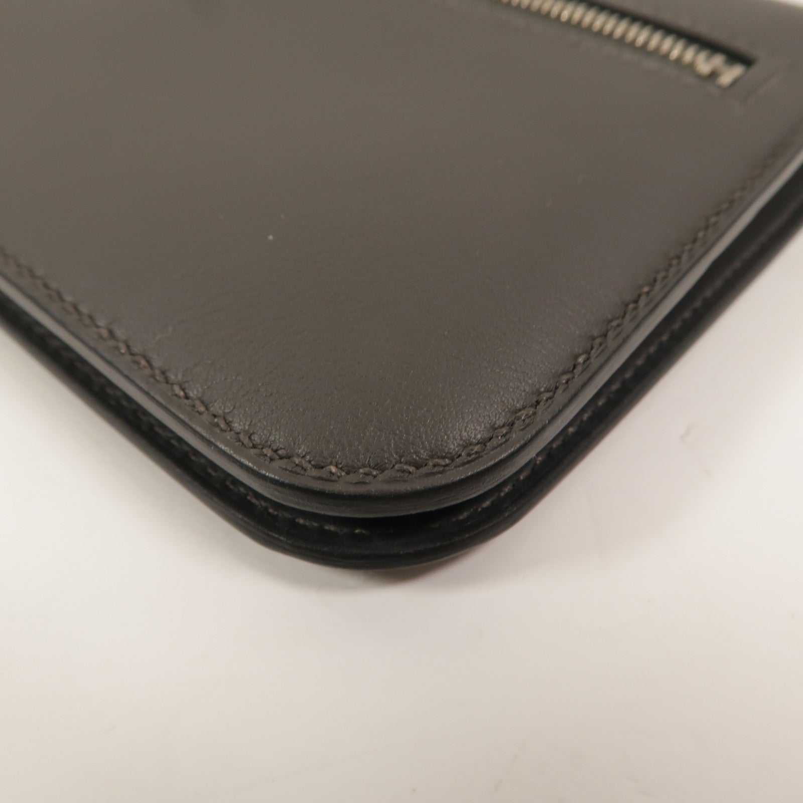 HERMES Swift皮革Dogon GM長錢包Ardoise