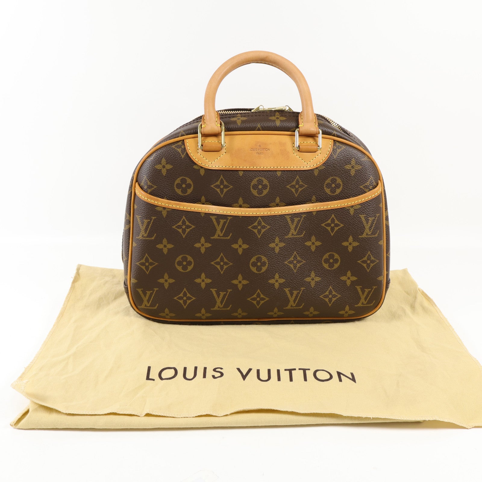 LOUIS VUITTON Monogram Trouville金扣手挽袋