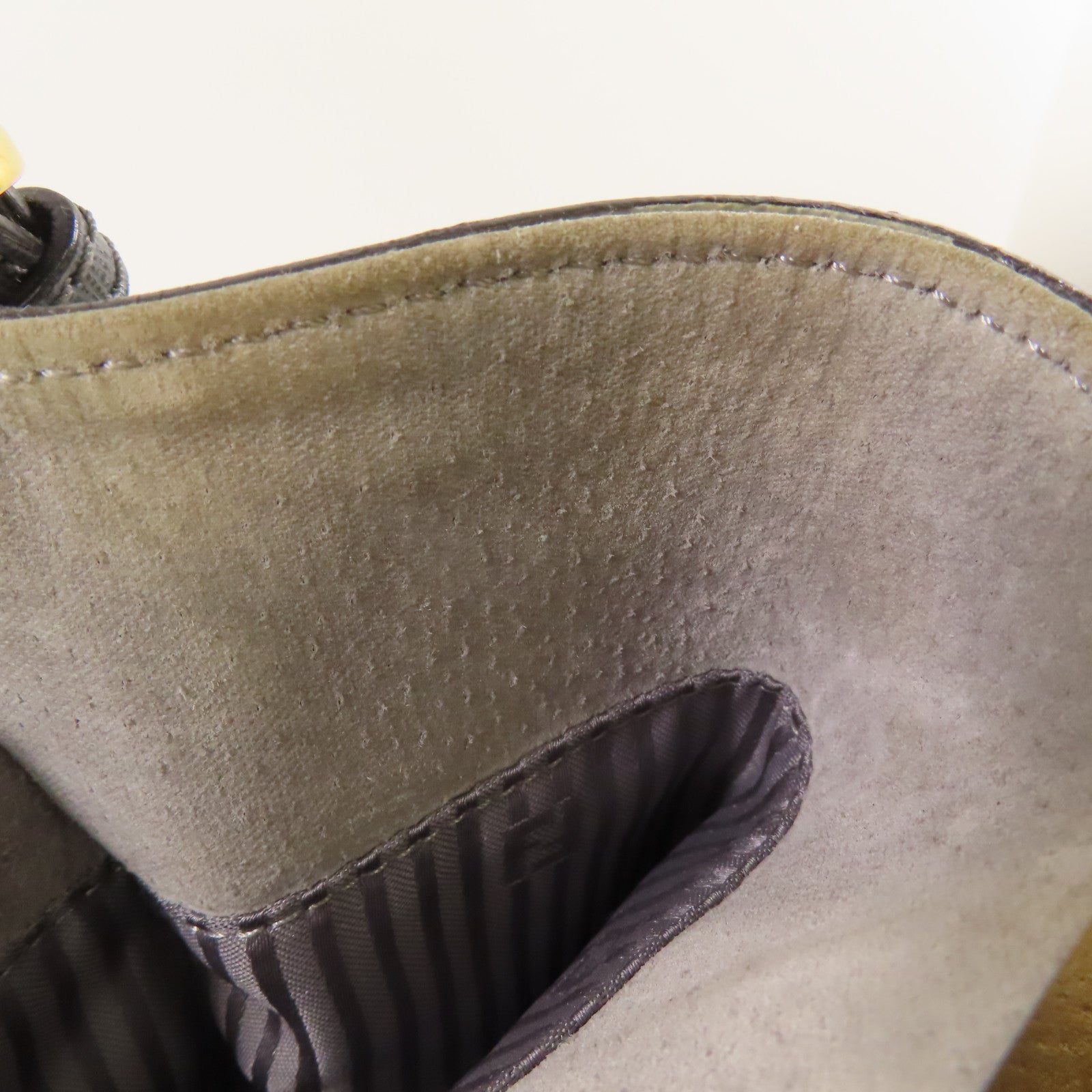 FENDI GHW 2 Jours 2 Way Shoulder Bag 8BH250 Calfskin Leather Grey