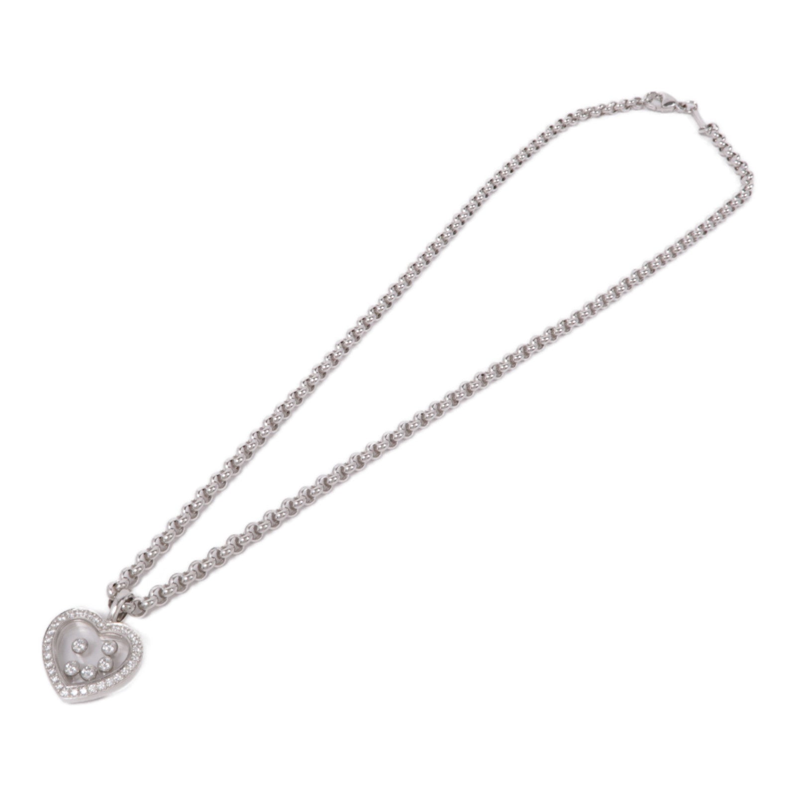 Chopard 18K白金Happy D Necklace項鍊
