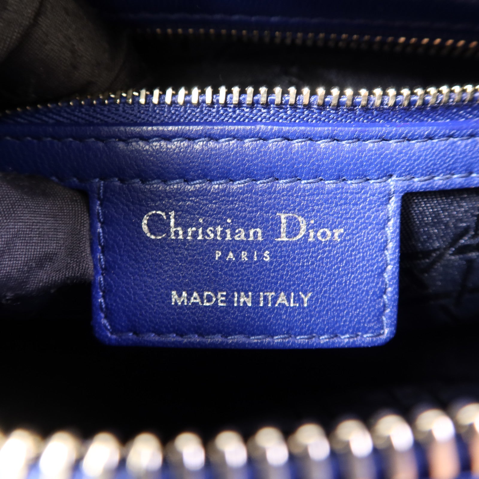 Dior 羊皮皮革Lady Dior銀扣手挽肩背兩用袋